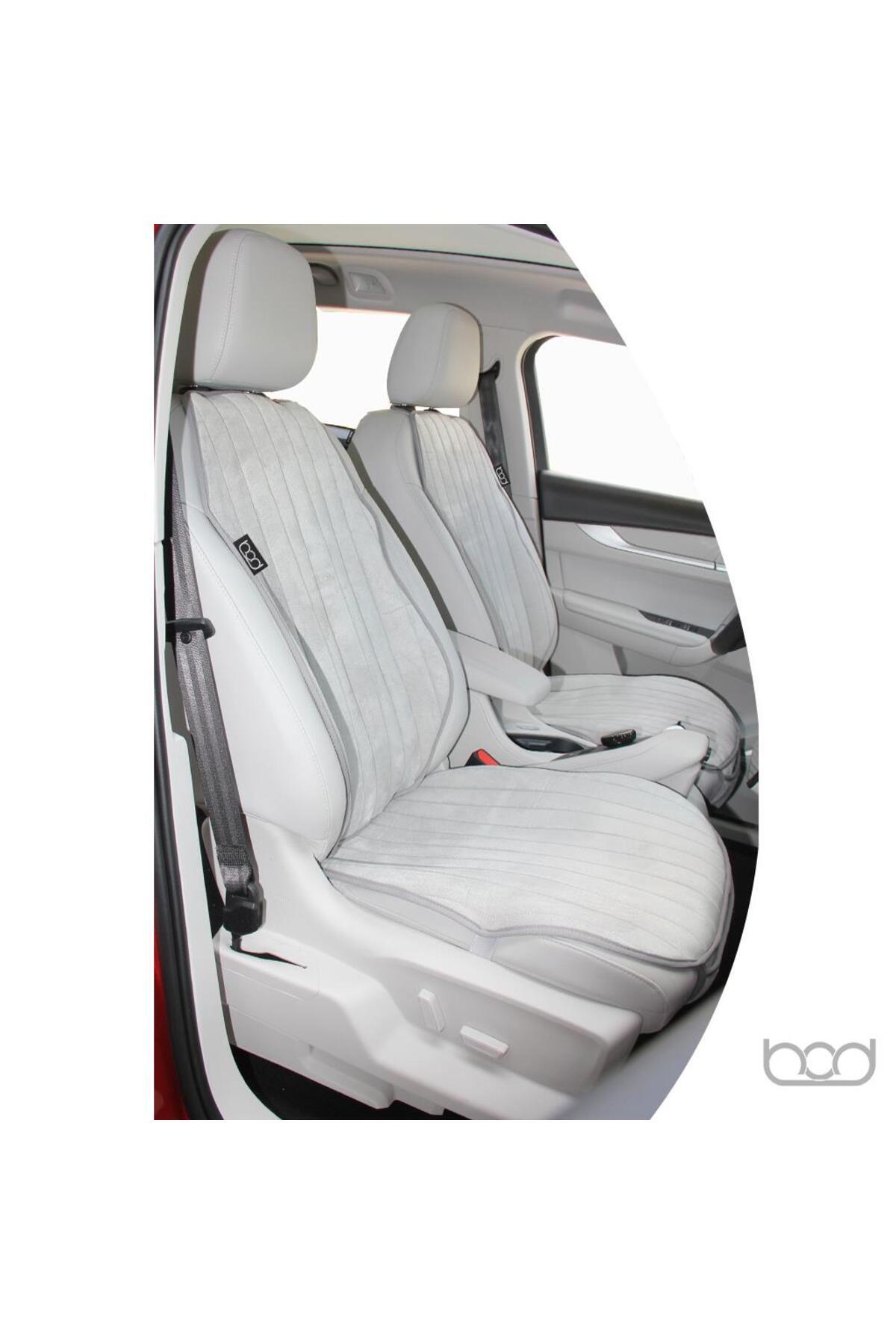 Bod Togg T10X Tay Tüyü Cepli Oto Koltuk Koruyucu Kılıf İyon Serisi Gri fotoğrafı 2 (önizleme)