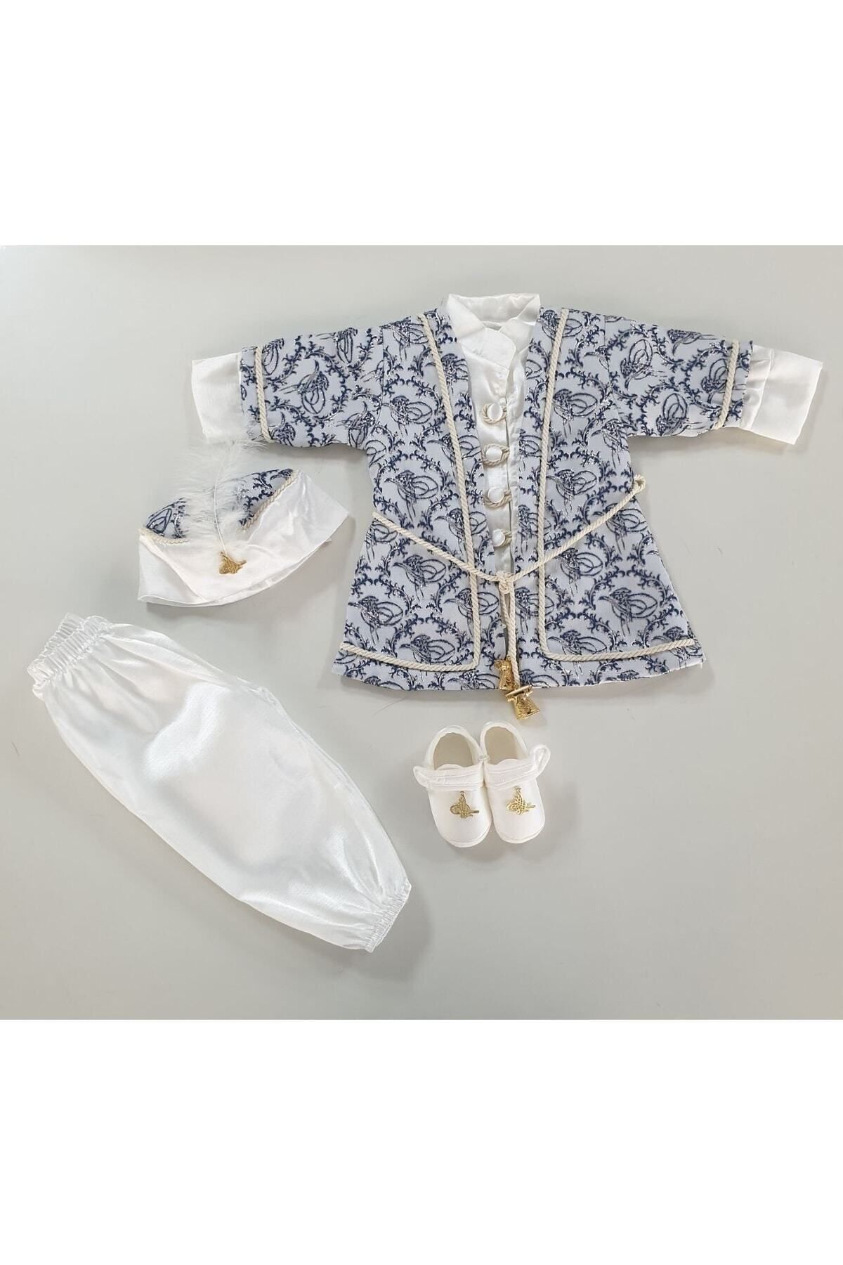 Cherub Baby Erkek Bebek Mevlütlük Şehzade Sünnetlik Sünnet Kıyafeti Erkek Çocuk Hediye Bebek Hediyelik fotoğrafı 3 (önizleme)