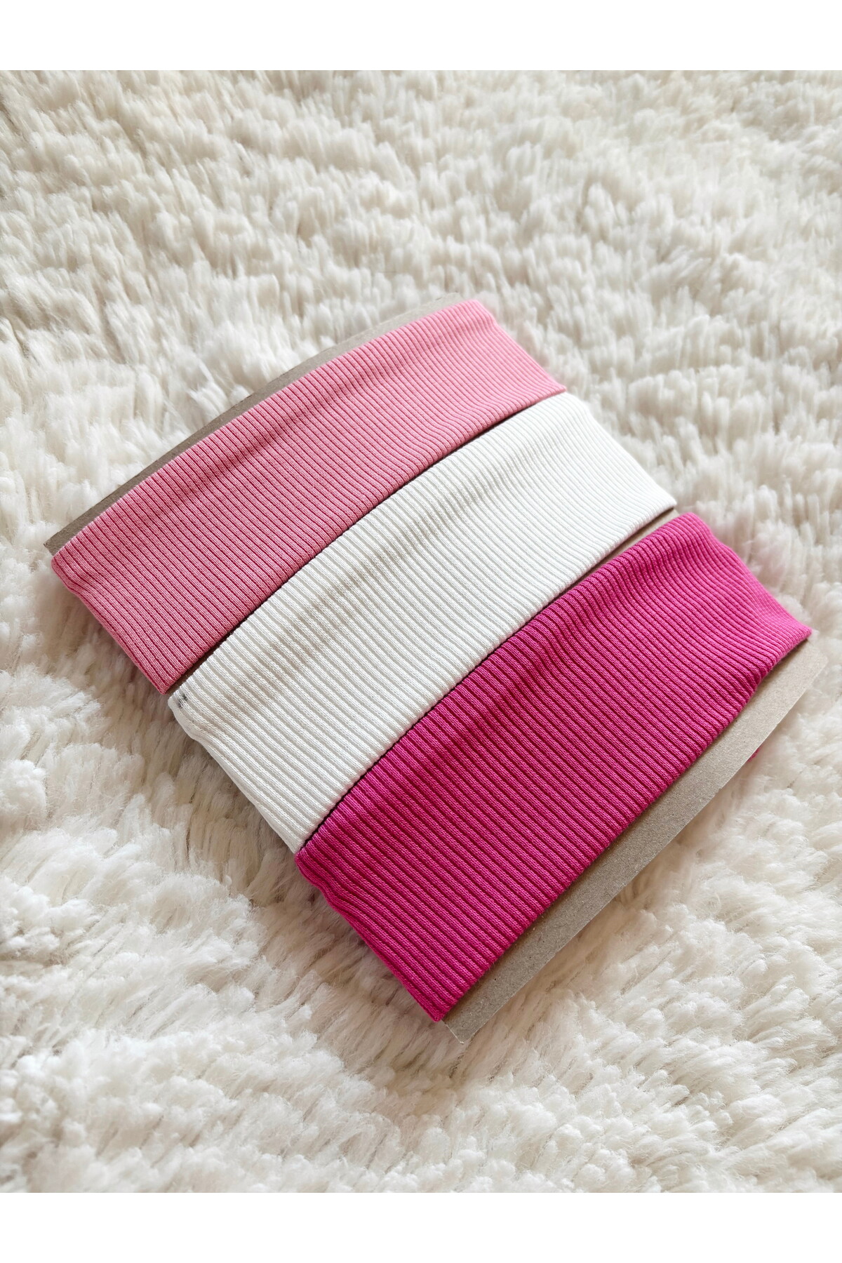 Cloudy 3'lü Ribana Bebek, Çocuk Pembe Saç Bantı Seti (3 ADET) fotoğrafı 3 (önizleme)