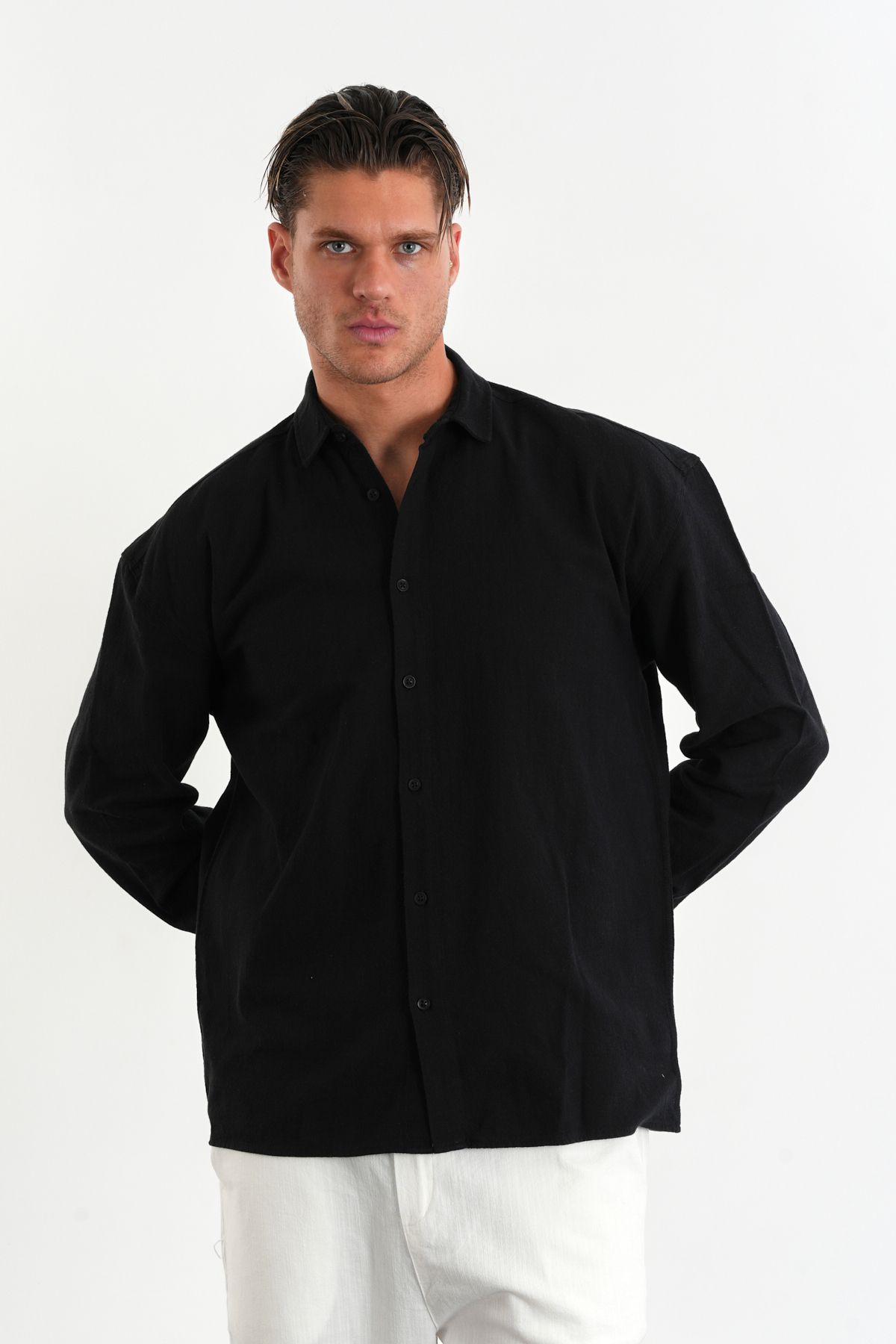 Redline-Ανδρικό βαμβακερό πουκάμισο Comforted Oversize 4