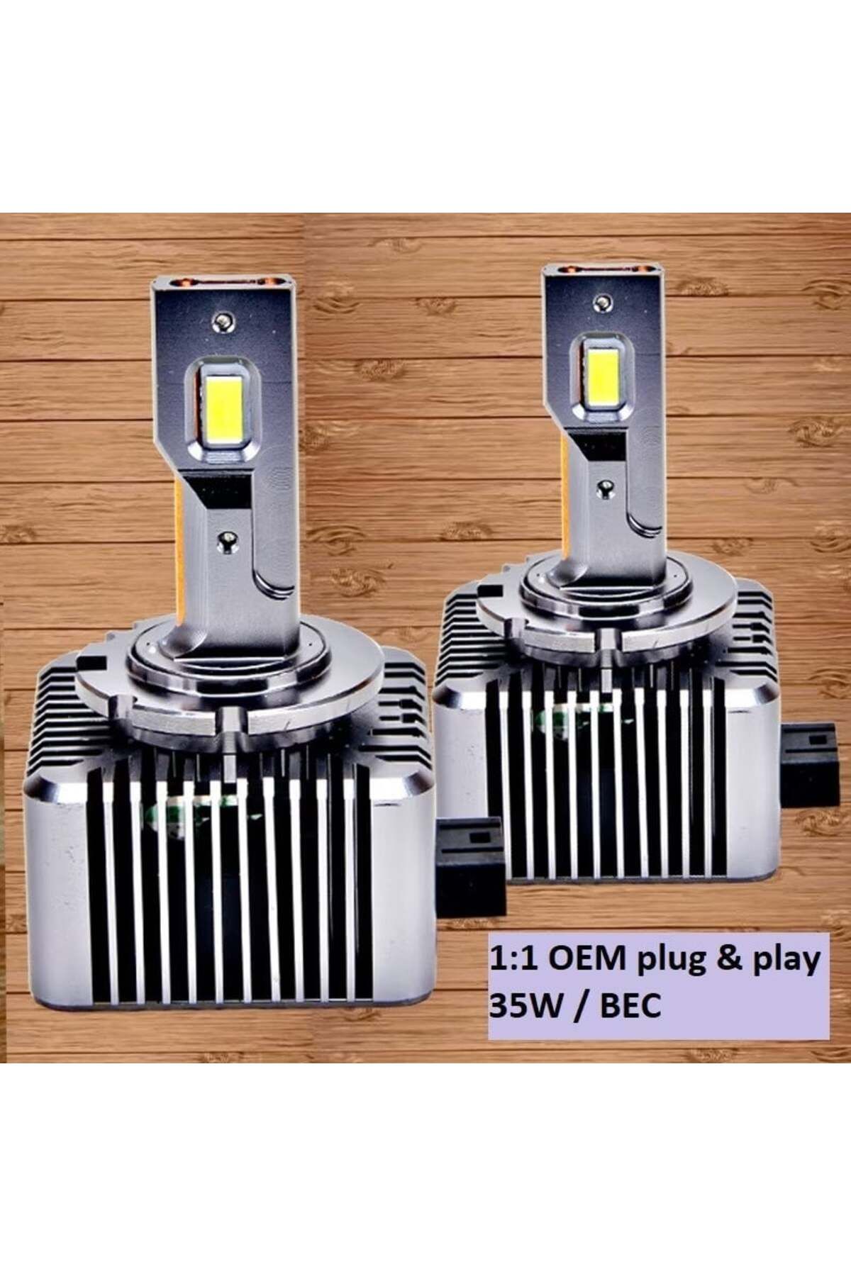 divendi-ro-Set de 2 becuri Xenon LED D1S 6500K, 10000LM pentru VW, BMW, Audi 8