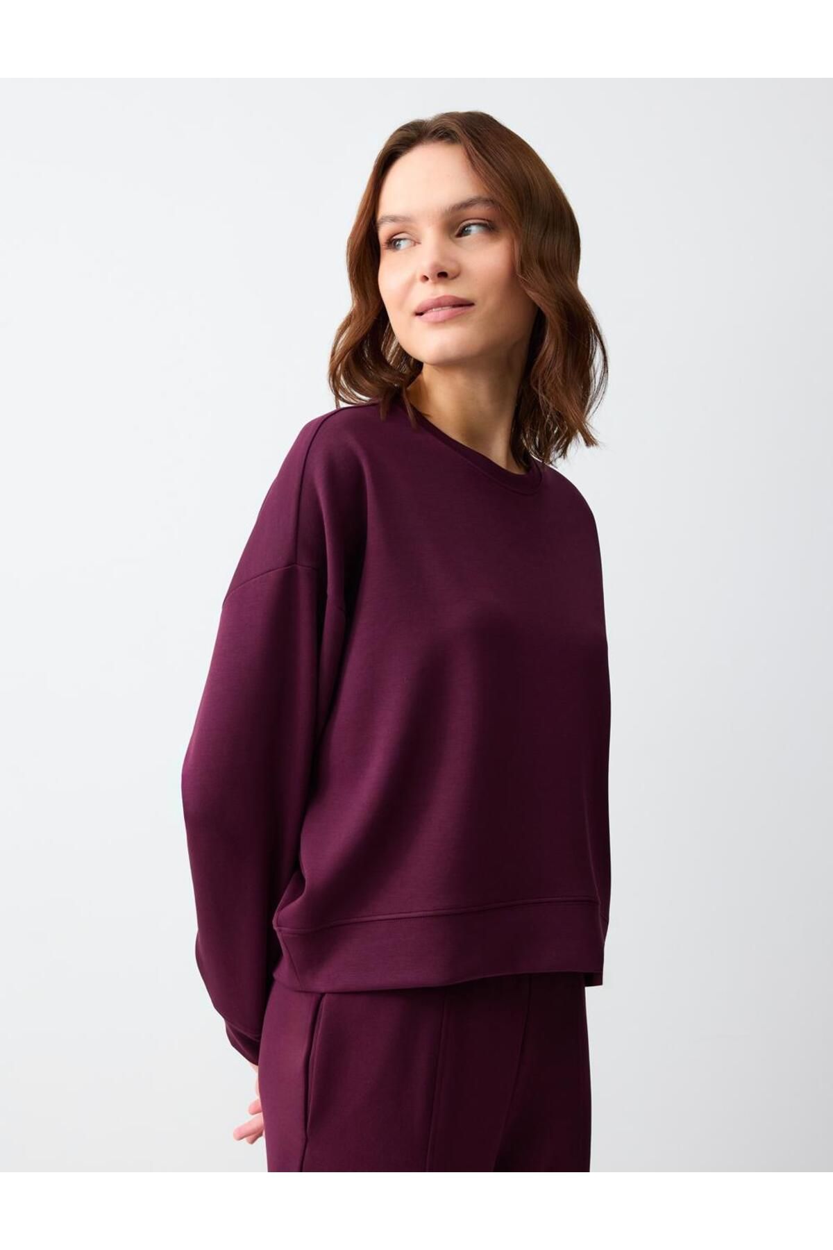 Jimmy Key-Sumac Relaxed Fit Crew Neck Long Sleeve Knitted Sweatshirt 4