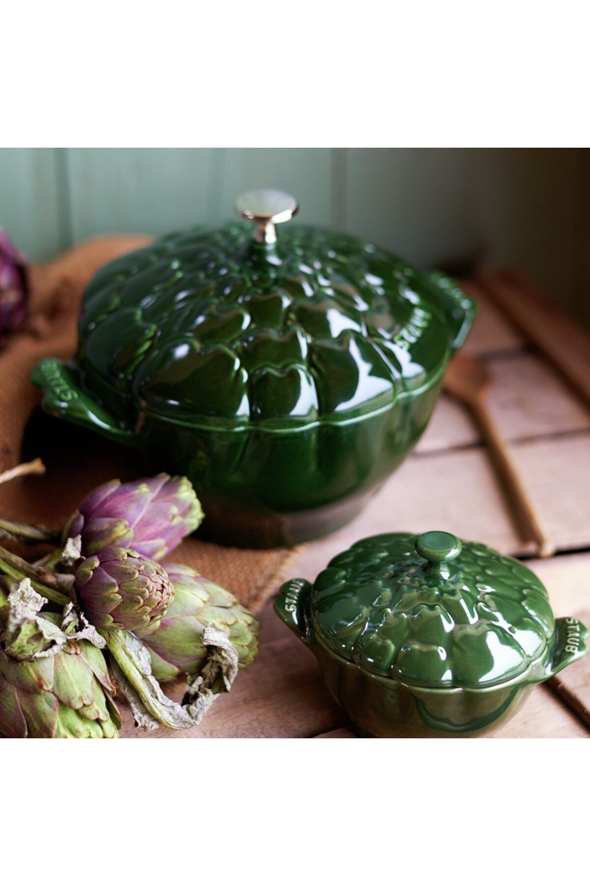 STAUB-Artichoke Casting Pot 22 cm Basil 4