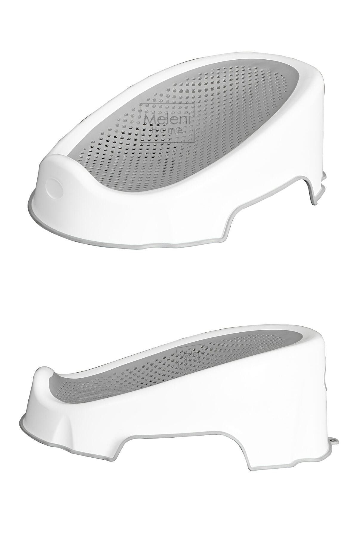 Meleni Baby 3'lü Soft Bebek Küveti Seti - Silikon Fileli Bebek Besleme, Yıkama Banyo Küveti, Su Kovası, Koçero fotoğrafı 2 (önizleme)