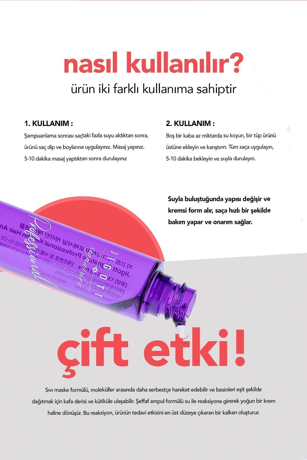 Keratin İçeren Konsantre Saç Bakım Serum Set Jigott Professional Keratin Hair Ampoule 13ml — 88095412827J2 — تصویر 2 از 6