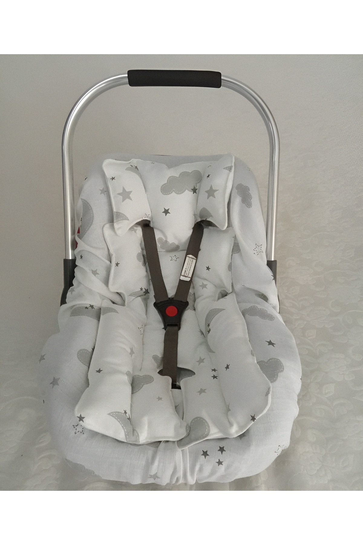 Wenaris Çift Taraflı Puset Örtüsü Ve Puset Minderi 2 Parça (PUSET ÇARŞAFI DAHİL DEĞİLDİR) fotoğrafı 3 (önizleme)