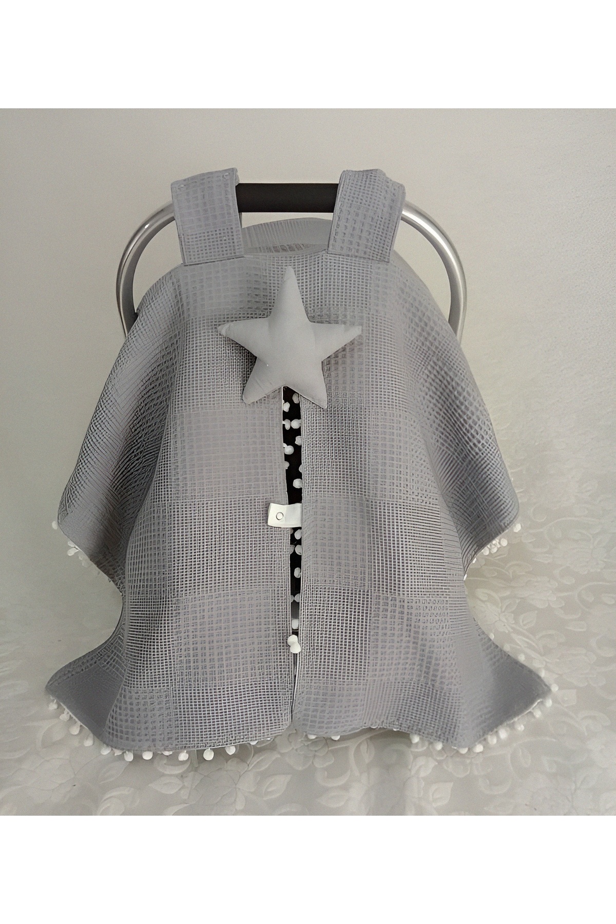 Wenaris Çift Taraflı Puset Örtüsü Ve Puset Minderi 2 Parça (PUSET ÇARŞAFI DAHİL DEĞİLDİR) fotoğrafı 2 (önizleme)