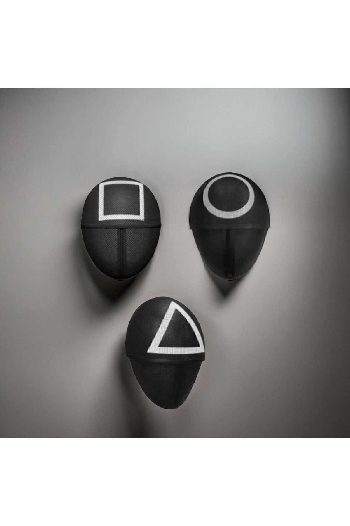 OMZ-Squid Game Mask Set of 3 Player Face Mask Square Round Triangle Squid Game Mask Educational Toys 4