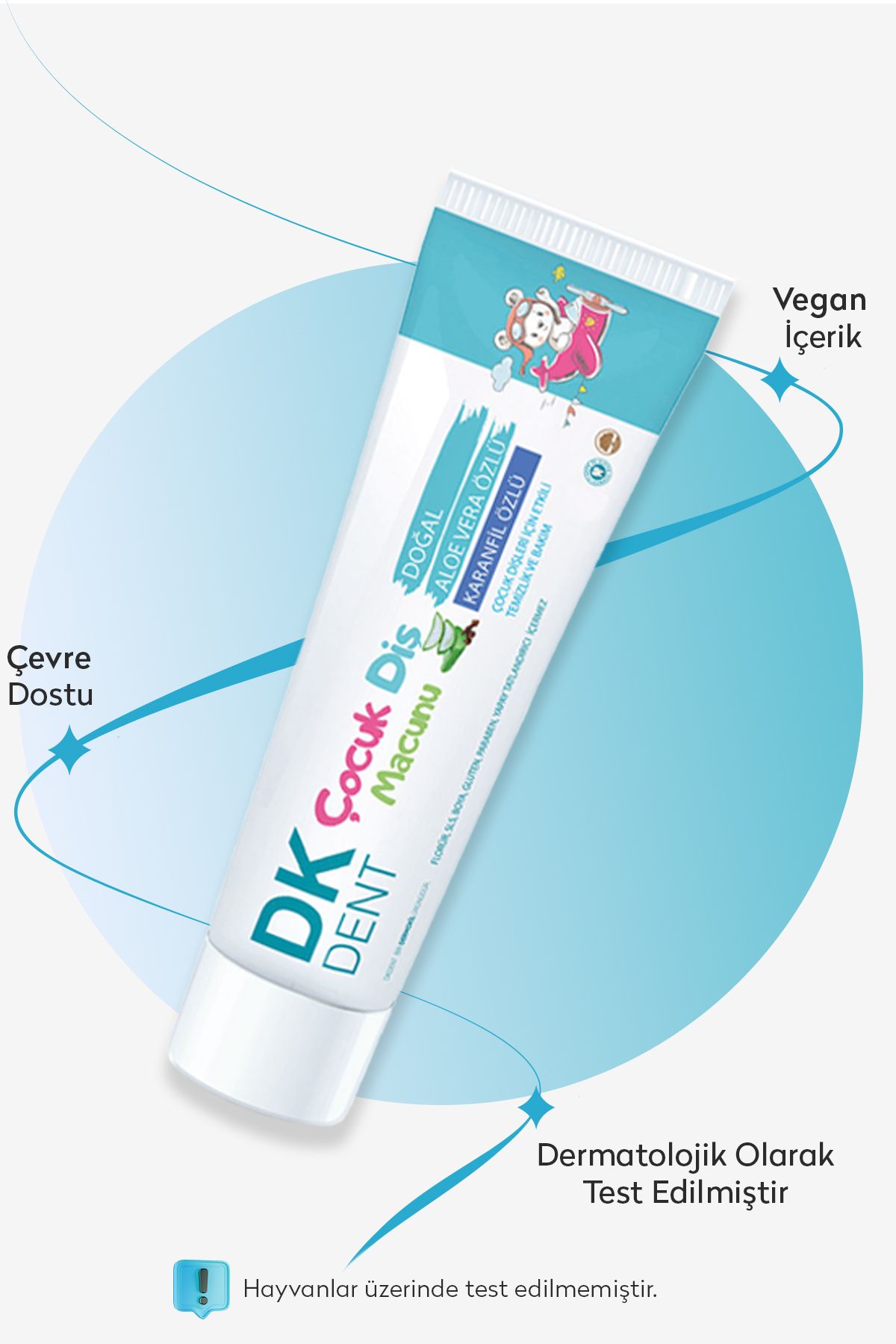Dermokil-Dent Dk Clove Extract Children's Toothpaste with Brush 50 ml Toothbrush 3
