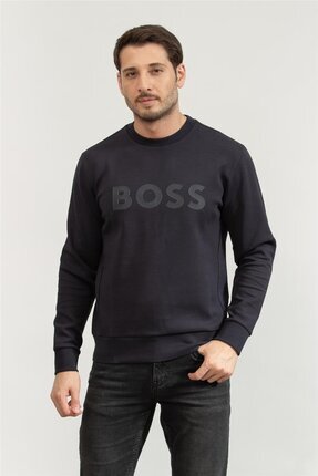 BOSS Salbo Erkek Bisiklet Yaka Sweatshirt