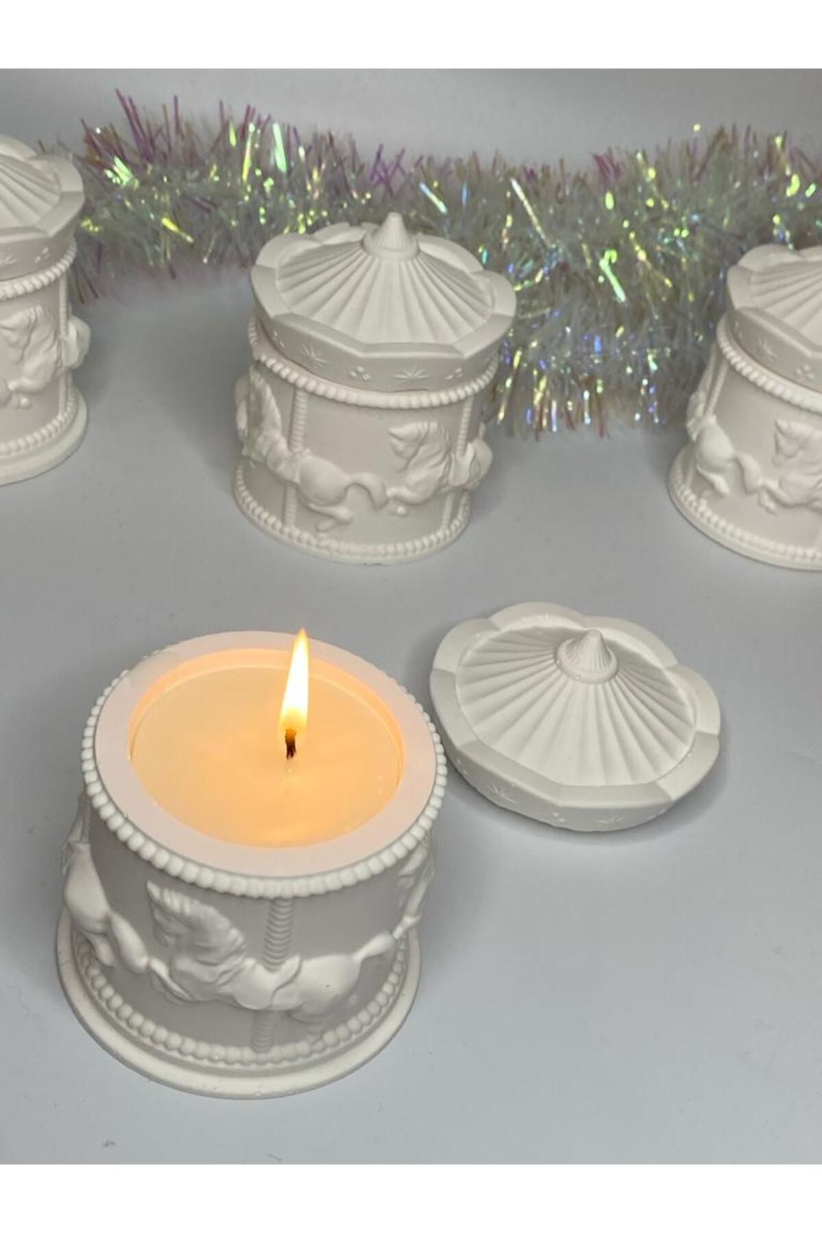 Görke Tasarım 10 Adet Atlı Karınca Beton Mumluk Bebek Doğum Hediyeliği, Bebek Mevlüdü Hediyeliği, Doğum günü fotoğrafı 6 (önizleme)