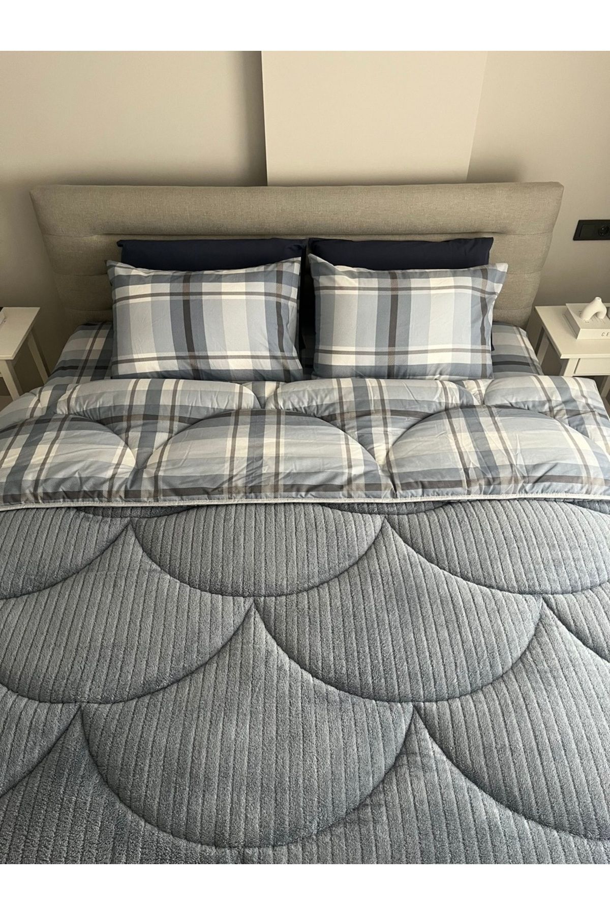 NANOSOFT-Welsoft Dreamtek Double Sleeping Set with Sheets (Plaid) - Maximum Comfort and Elegance! 2