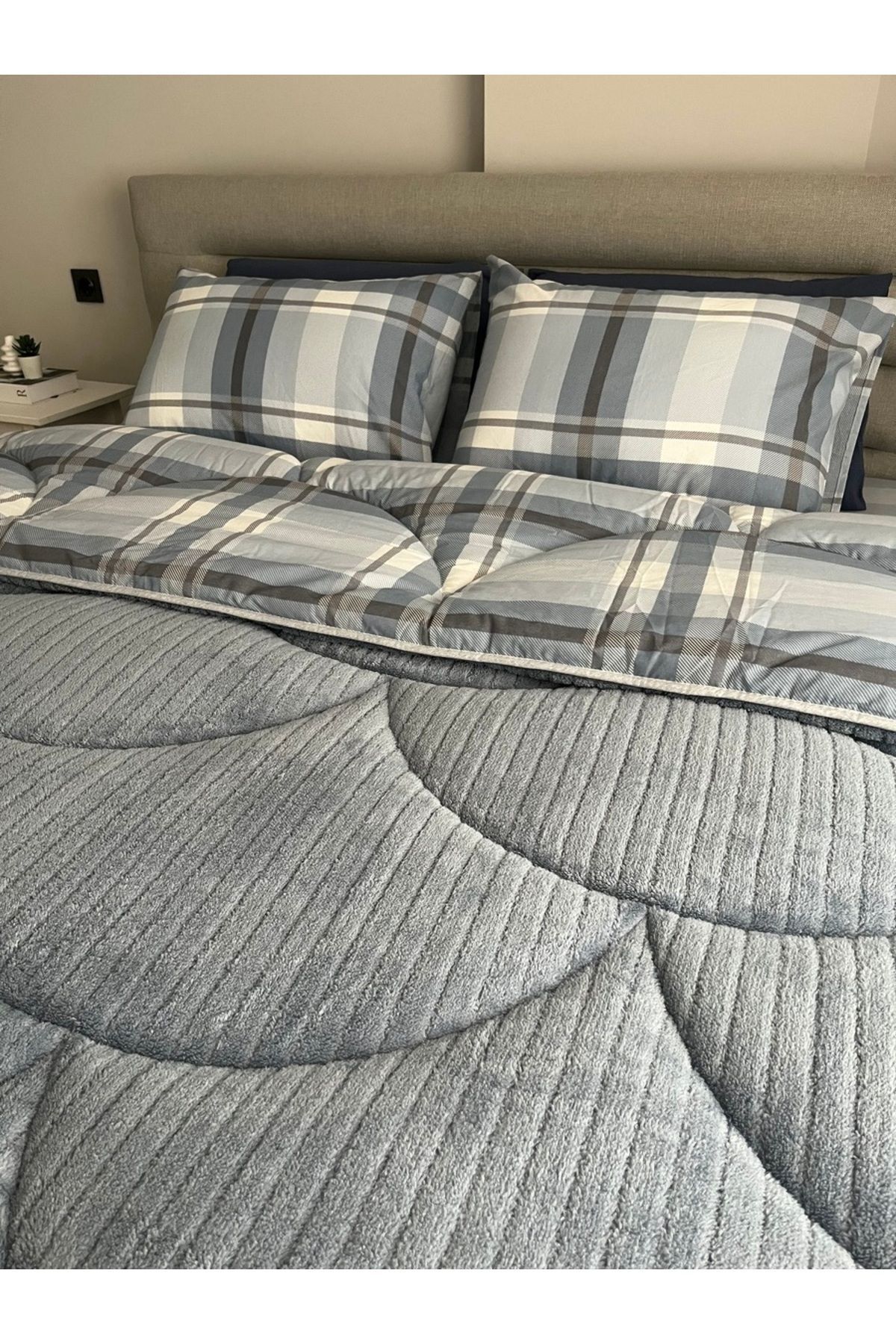 NANOSOFT-Welsoft Dreamtek Double Sleeping Set with Sheets (Plaid) - Maximum Comfort and Elegance! 3
