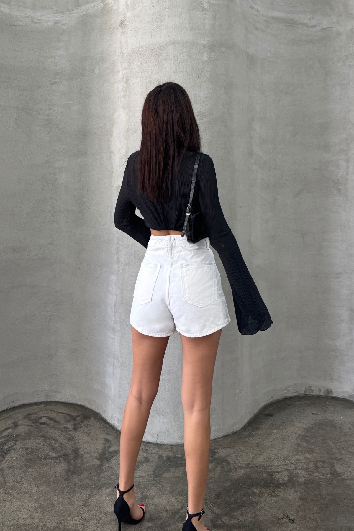 XRAY JEANS-Blugi de damă scurti de vară Basic White Denim Shorts Fusta 5