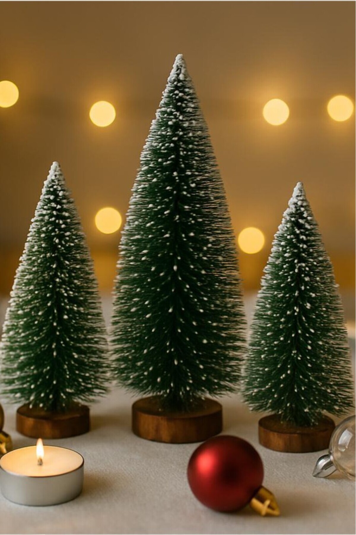 BeySüS Mini Masa Çamı 3 Lü Yeşil