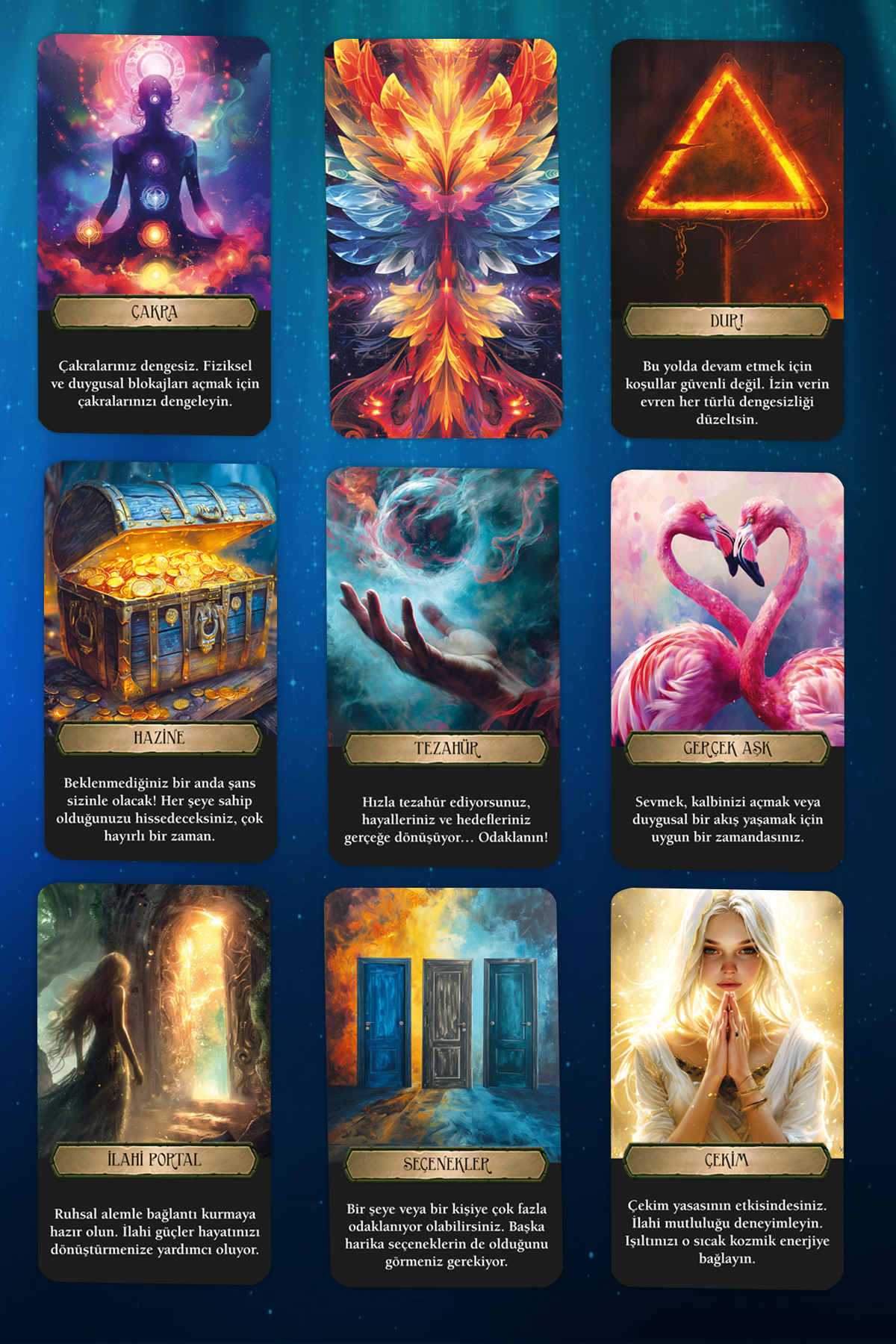 İkilem Yayınevi Evrenden Mesajlar Tarot Kehanet Destesi / 90