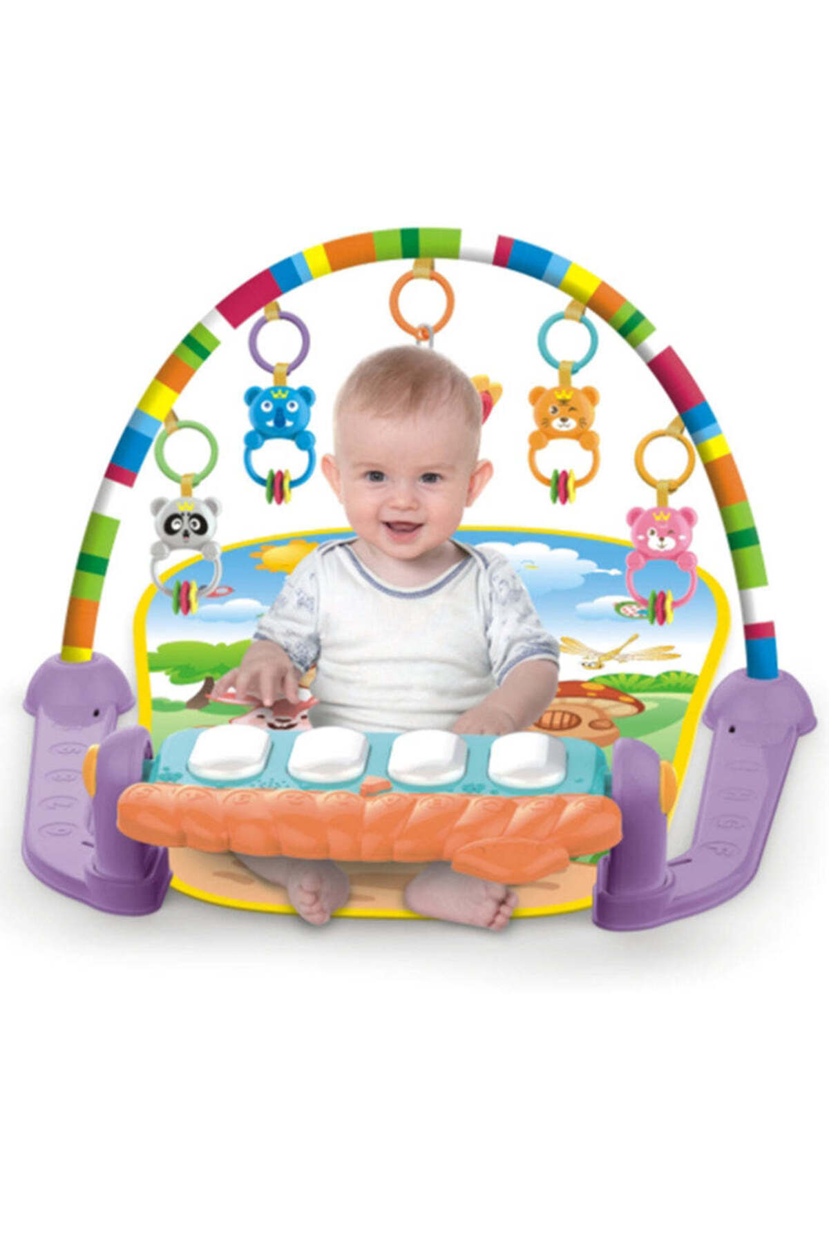 🎹🧸 بساط وسجادة لعب بيانو للأطفال حديثي الولادة 3×1 – موسيقى وألعاب ترفيهية وتنمية مهارات