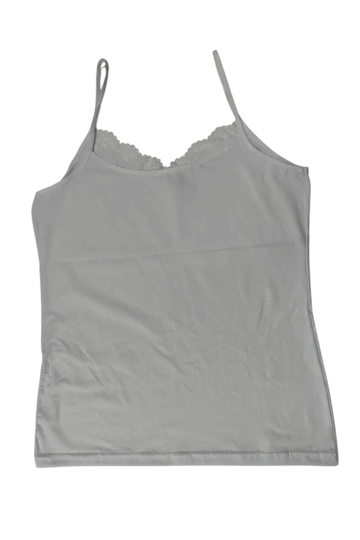 wear treasure-Hnx Cotton Collar Lace Thin Strap Women's Undershirt 4
