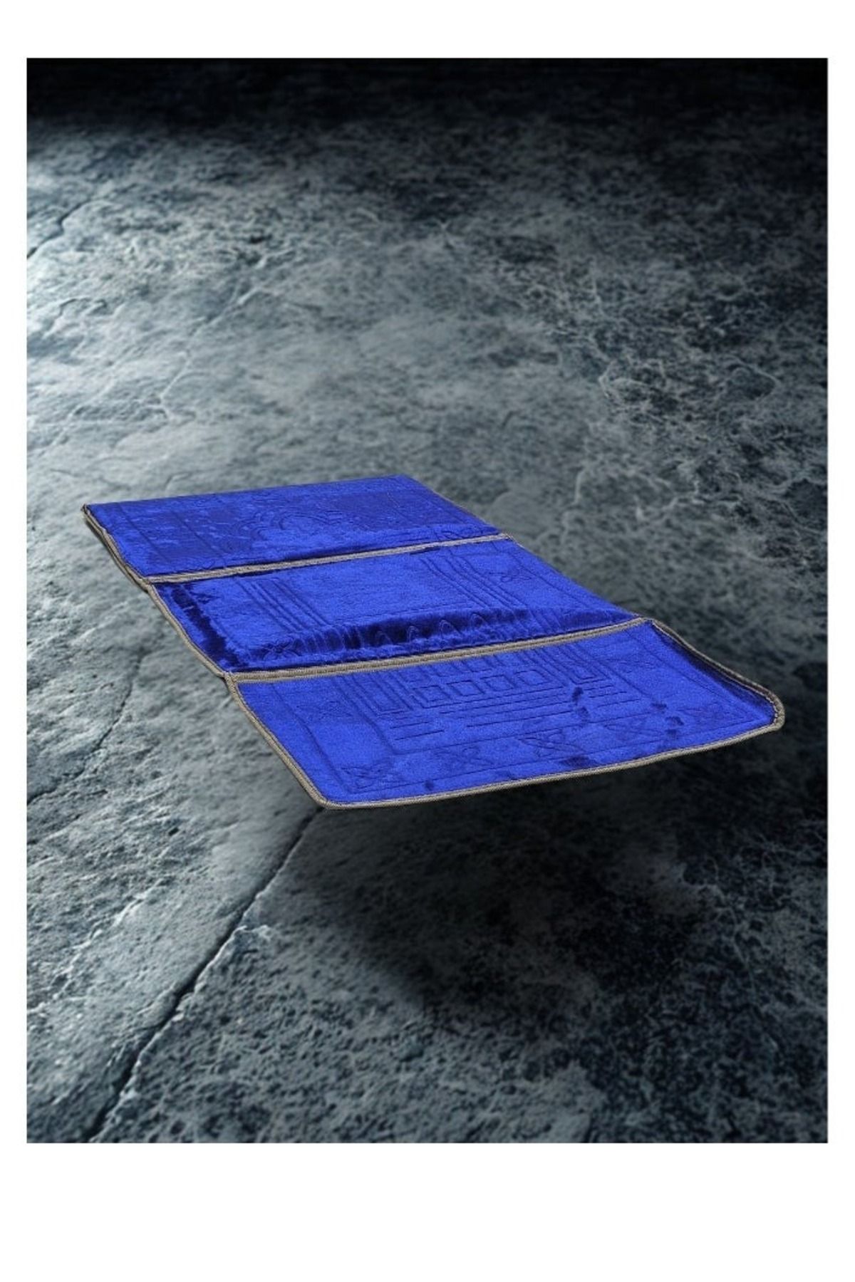 smart home-Foldable padded prayer rug that doubles as a relaxation mat and floor seat with backrest. 4