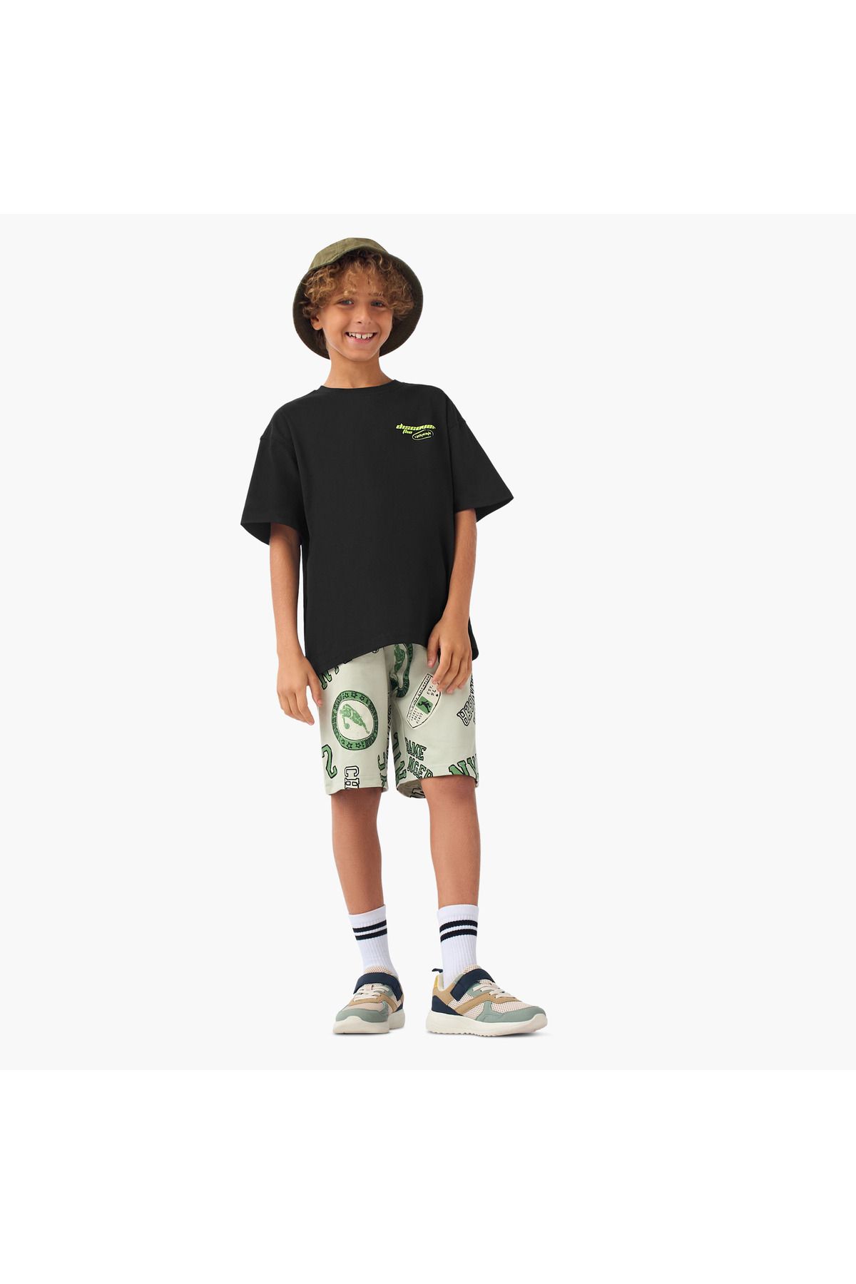 Juniors-Basketball Print Shorts with Drawstring Closure and Pockets 2
