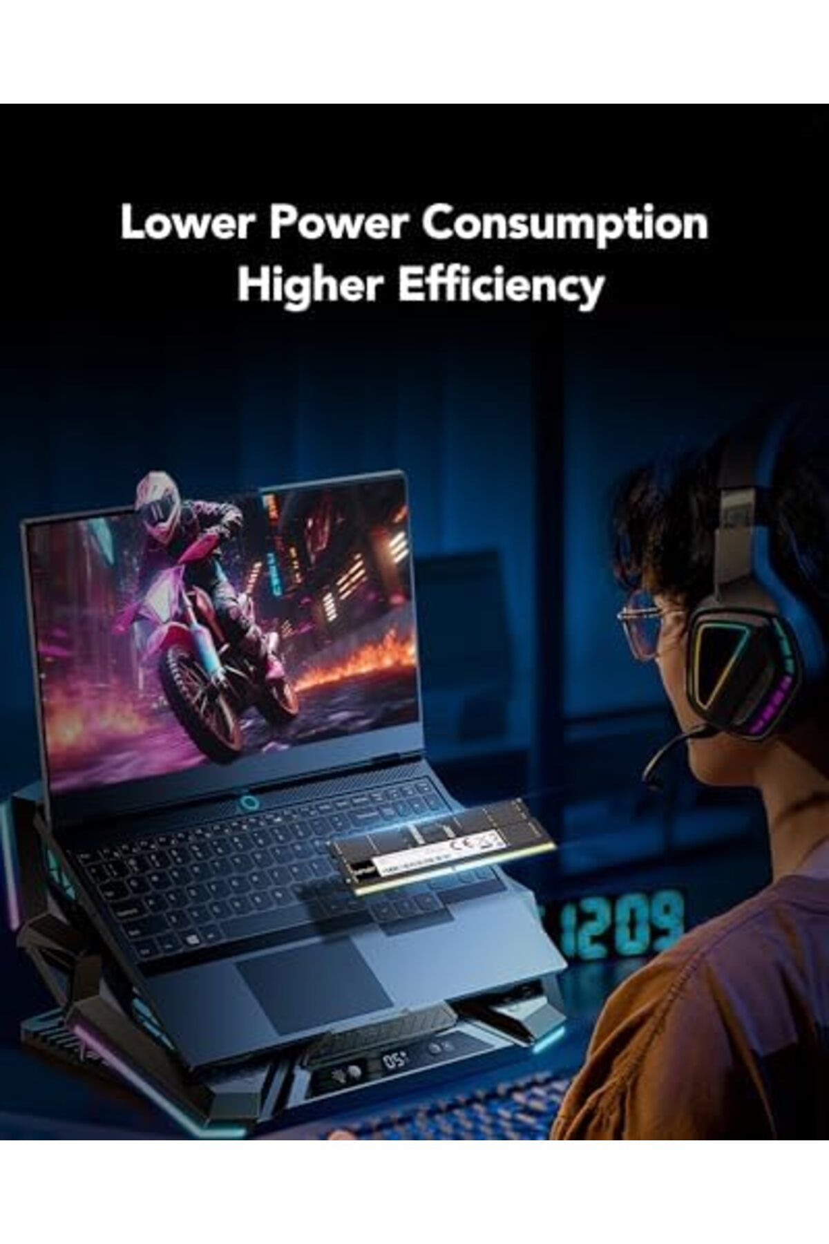 Lexar-ذاكرة Lexar SODIMM DDR5 RAM سعة 16 جيجابايت وتردد 5600 ميجاهرتز وذاكرة DDR5 SODIMM عالية الأداء لأجهزة الكمبيوتر المحمولة بـ 262 سنًا 8
