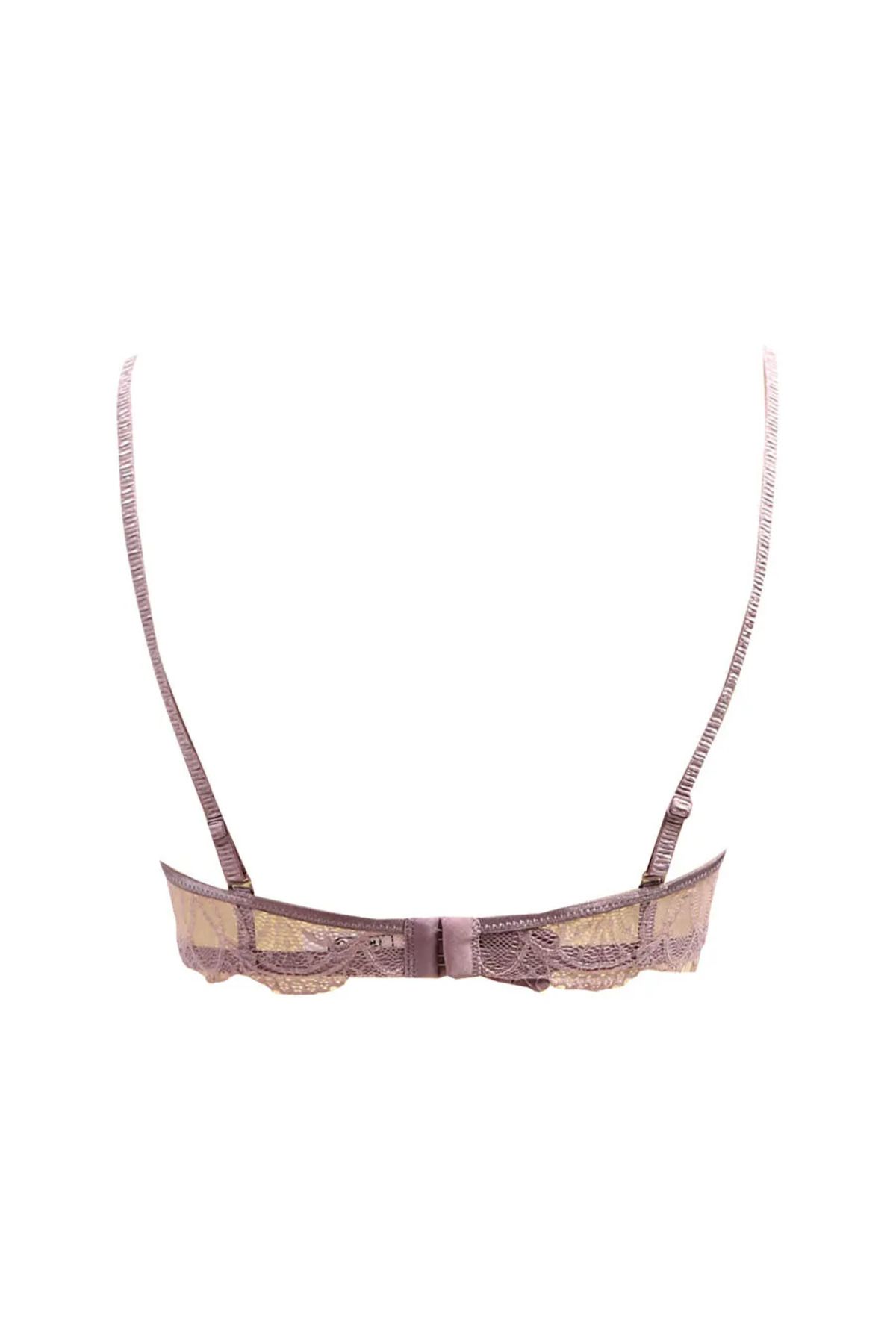 Magic Form-Lace Low-Cut Removable Pad Push up Supported Bra 2