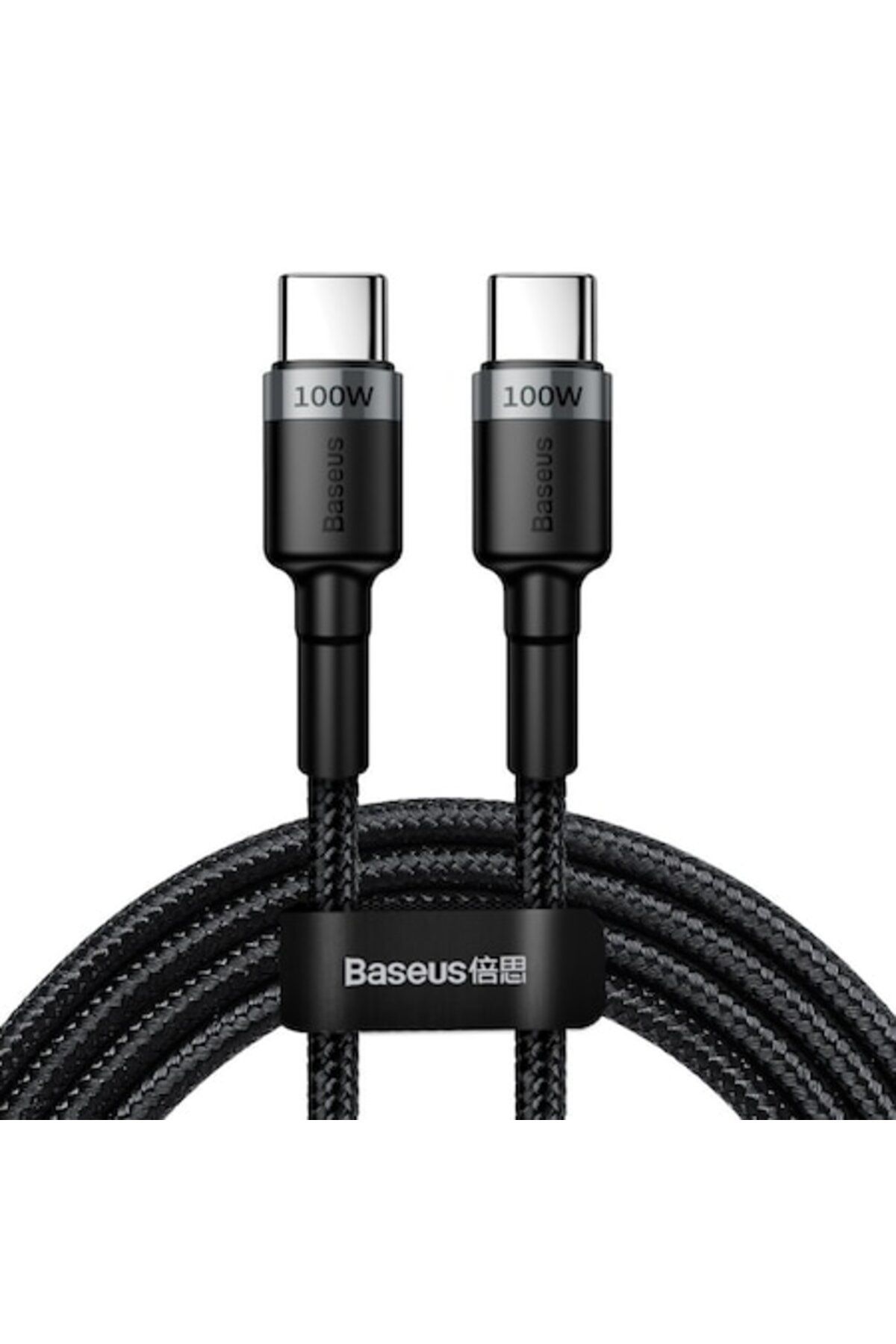 Baseus-Cablu de date și încărcare CAFULE CATKLF-ALG1, USB Tip-C la USB Tip-C, 100W, 2m, Gri 1