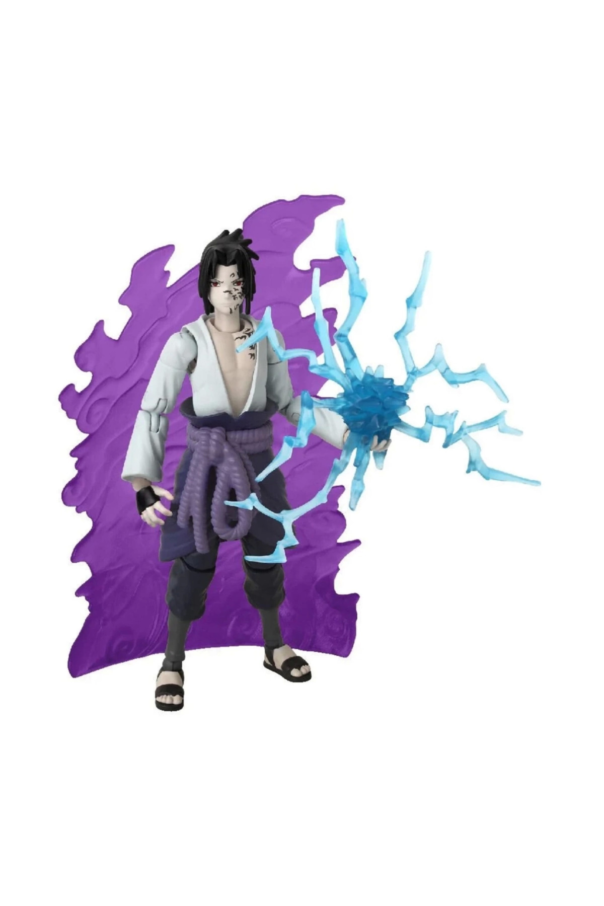 فیگور و لوازم جانبی ناروتو ساسکه اوچیها از برند Bfs Bandai Anime Heroes، ارتفاع ۱۶ سانتیمتر