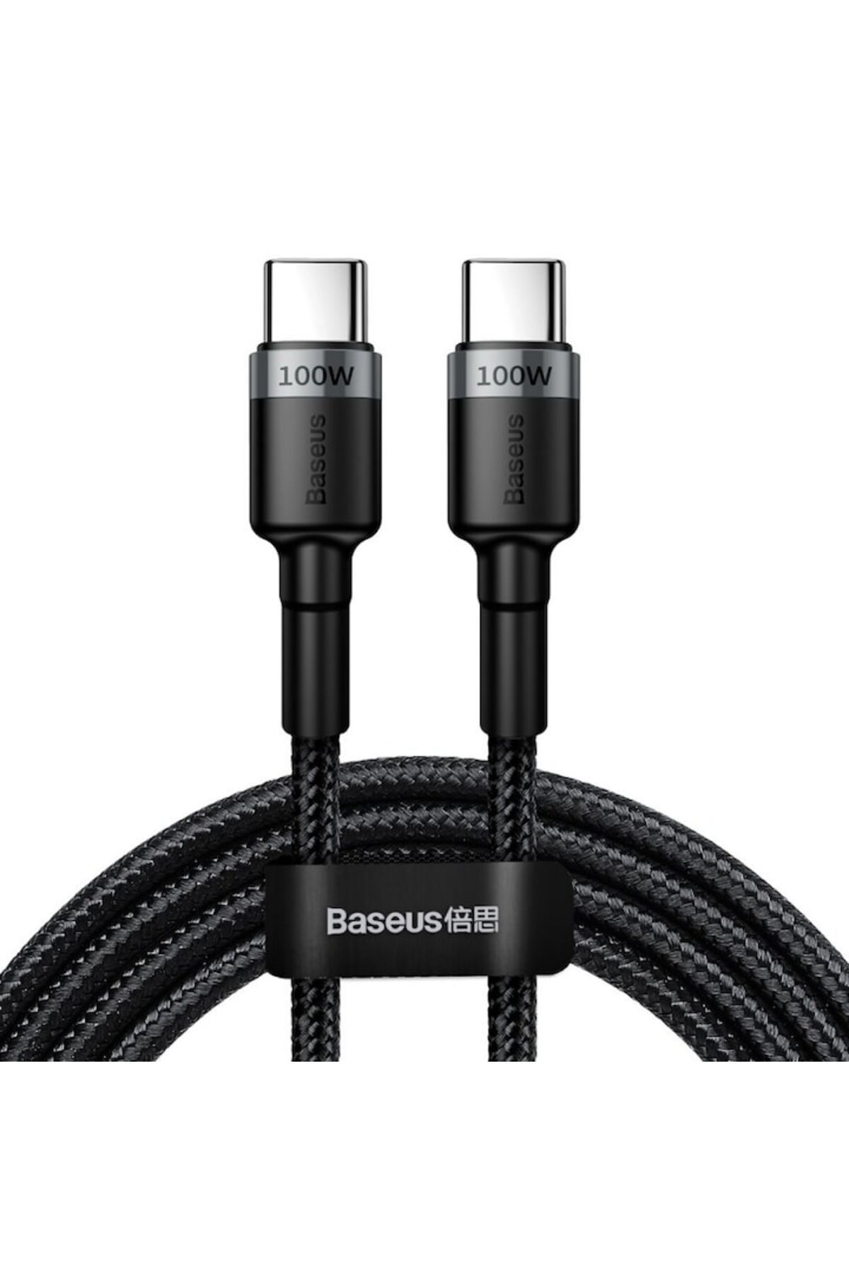 Baseus-Cablu de date și încărcare CAFULE CATKLF-ALG1, USB Tip-C la USB Tip-C, 100W, 2m, Gri 2