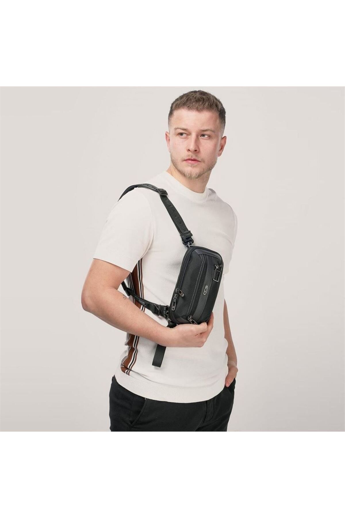 ÇÇS-Ççs 31531 Dual-Use Waist and Dopp Kit Handbag Black 6