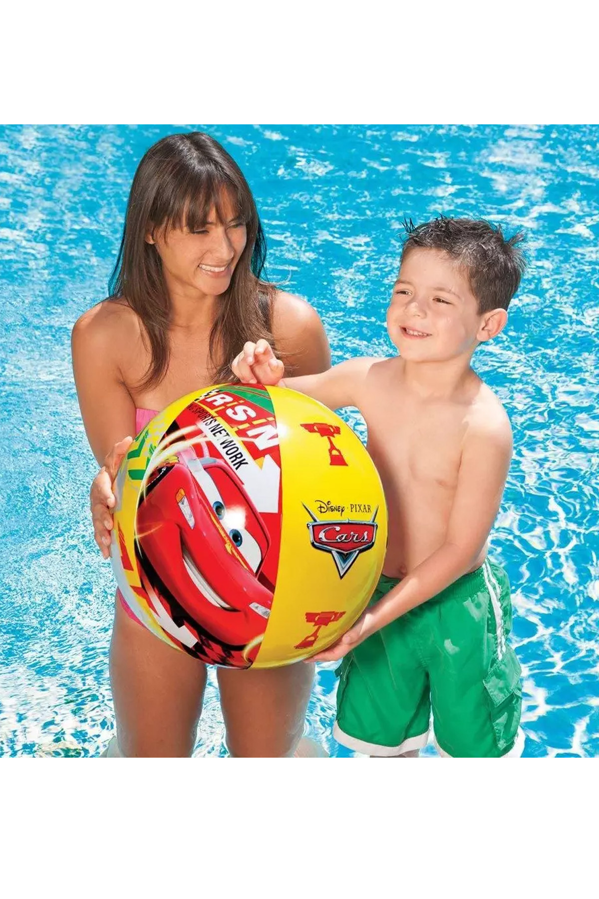 direkstoktan Cars Arabalar 3-6 Yaş Deniz Simidi ve Deniz Topu - Disney Pixar Cars Swim Ring And Beach Ball fotoğrafı 3 (önizleme)