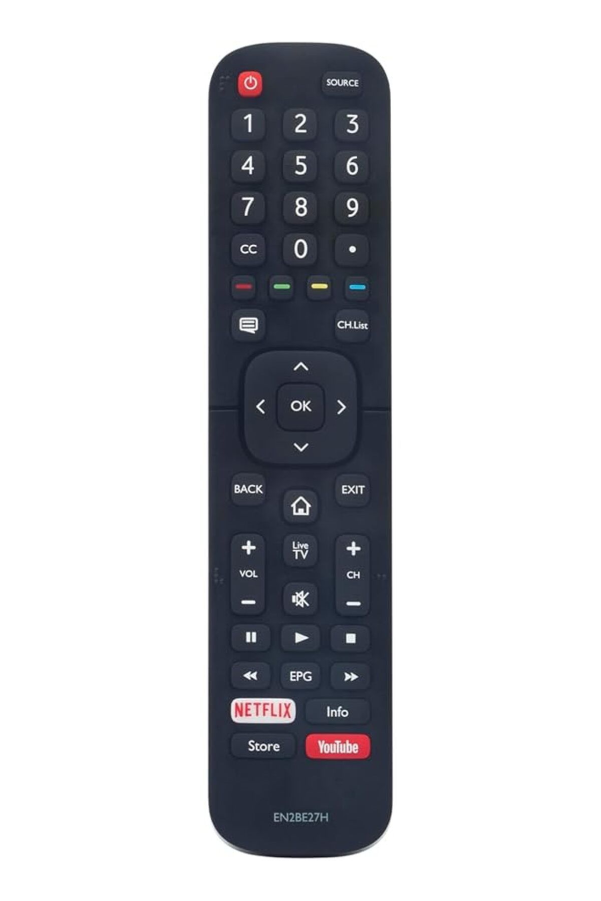 The Bros-EN2BE27H Replacement Remote fit for Hisense Smart LCD TV EN2BE27 EN2BE27D 1