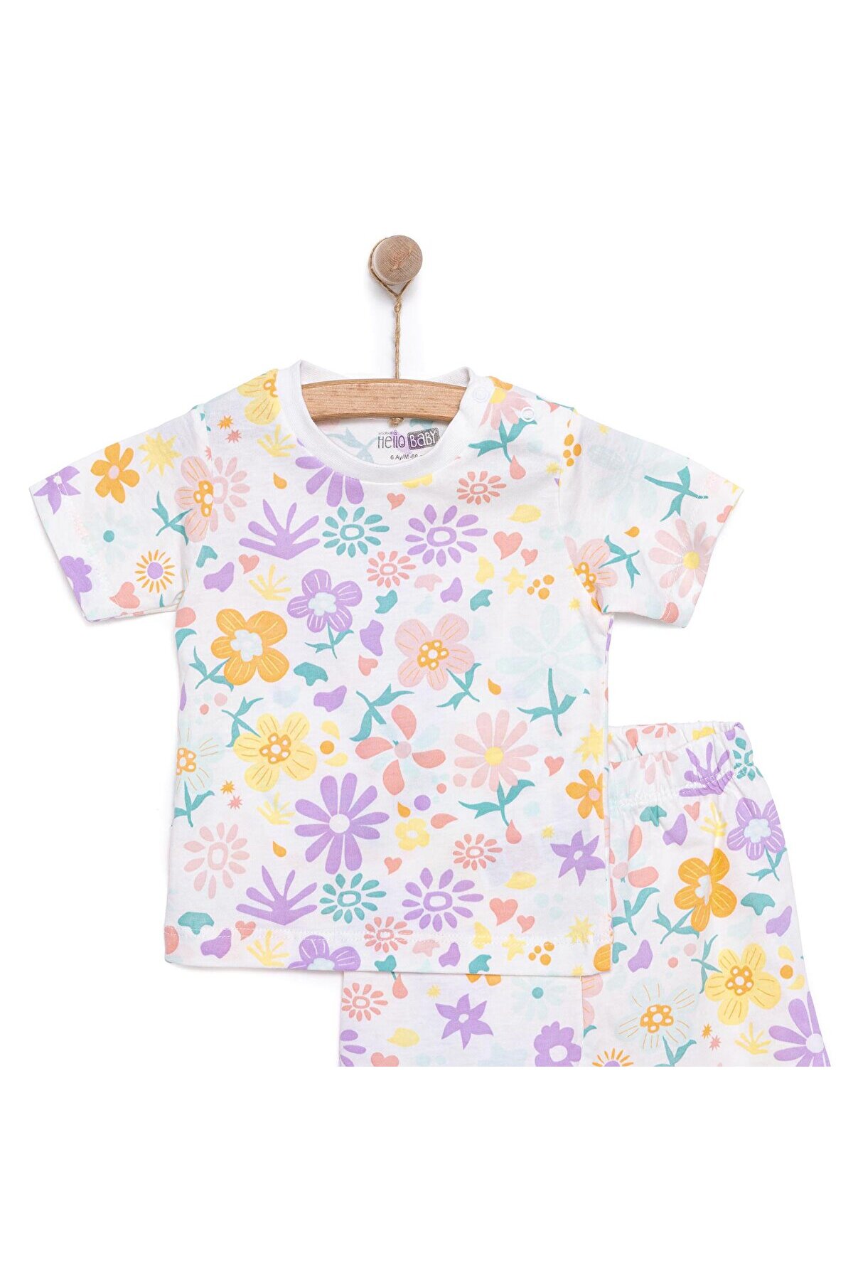 ebebek Hello Baby HelloBaby Kısa Kol Pijama Takımı fotoğrafı 3 (önizleme)