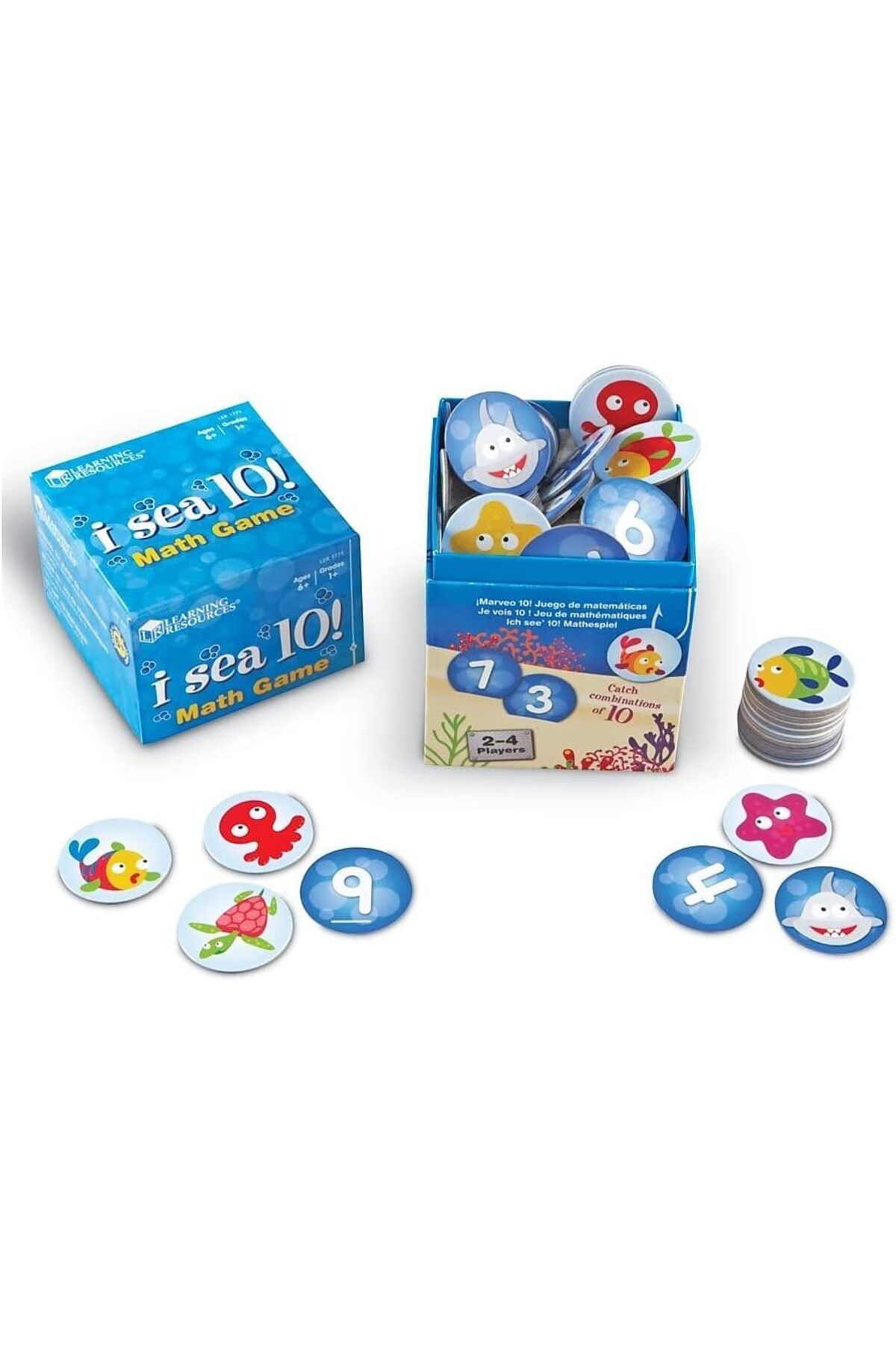 Learning Resources-Learning Resources I Sea 10! Game, Math Games, Addition and Subtraction, Homeschool & Classroom Math 4