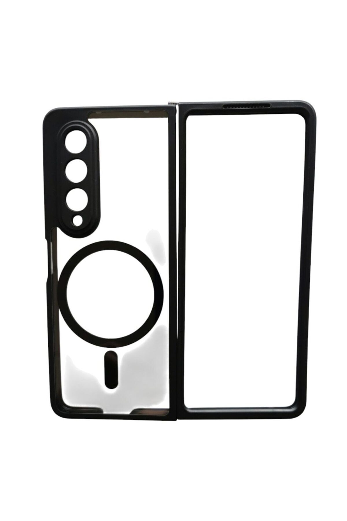 Gtech-Phone Case Hybrid Acrylic Clear+TPU, MagSafe, Compatible with Samsung Galaxy Z Fold 4, Lightweight 1