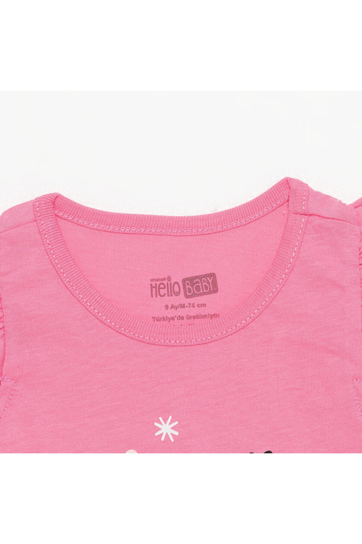 ebebek Hello Baby HelloBaby Basic Kız Baskılı Atlet T-shirt Kız Bebek fotoğrafı 3 (önizleme)