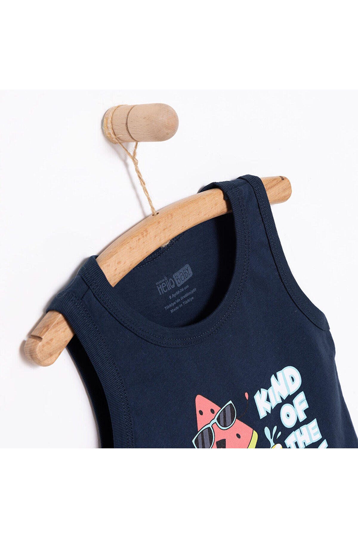 ebebek Hello Baby HelloBaby Basic Erkek Karpuz Baskılı Atlet Tshirt Erkek Bebek fotoğrafı 3 (önizleme)