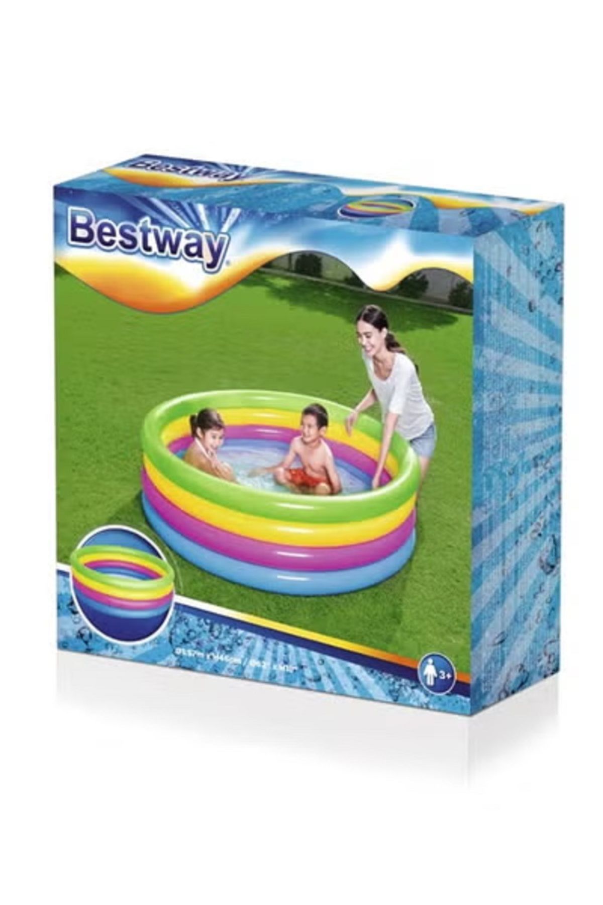 BESTWAY-Bestway® Colorful 4-Layer Inflatable Pool 157x46 cm - 26-51117 3