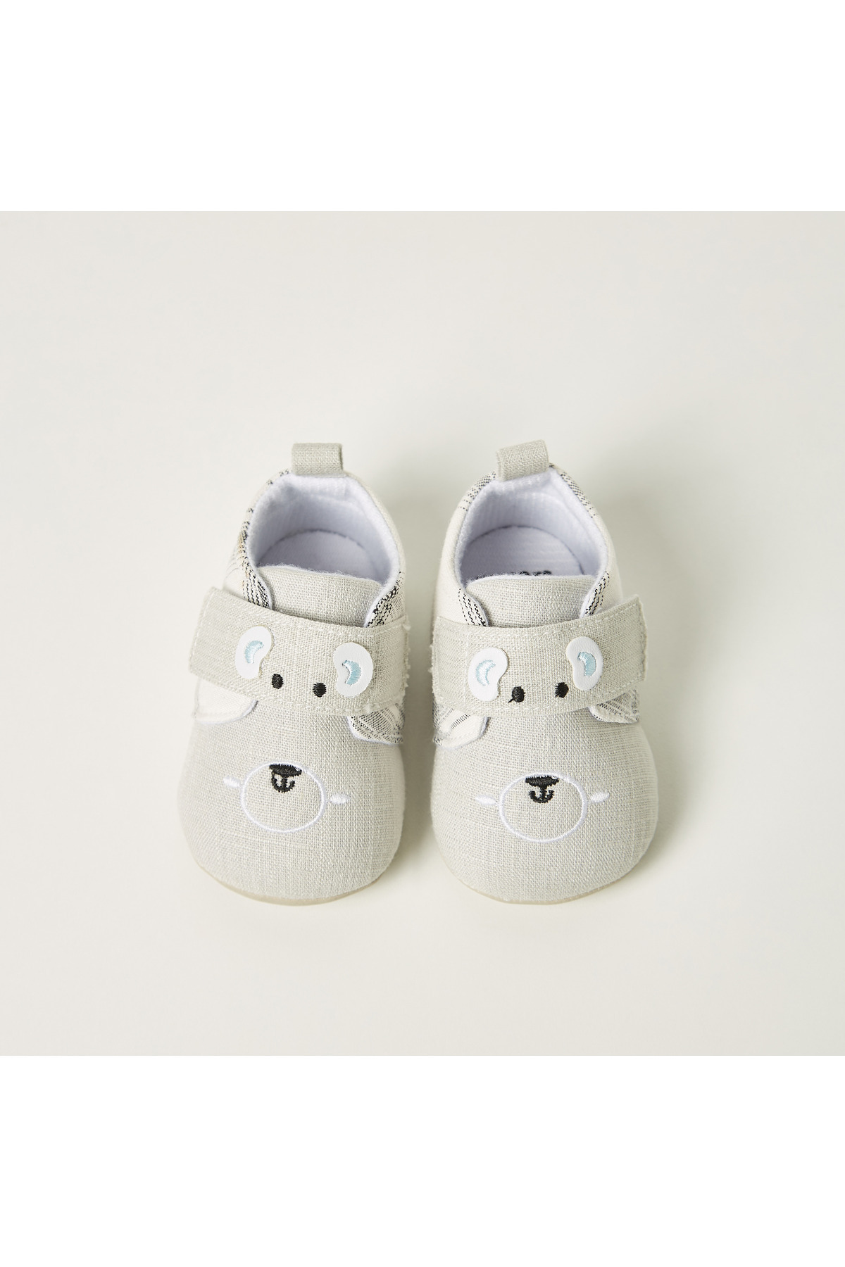 Juniors-Mouse Applique Booties with Hook and Loop Closure 5