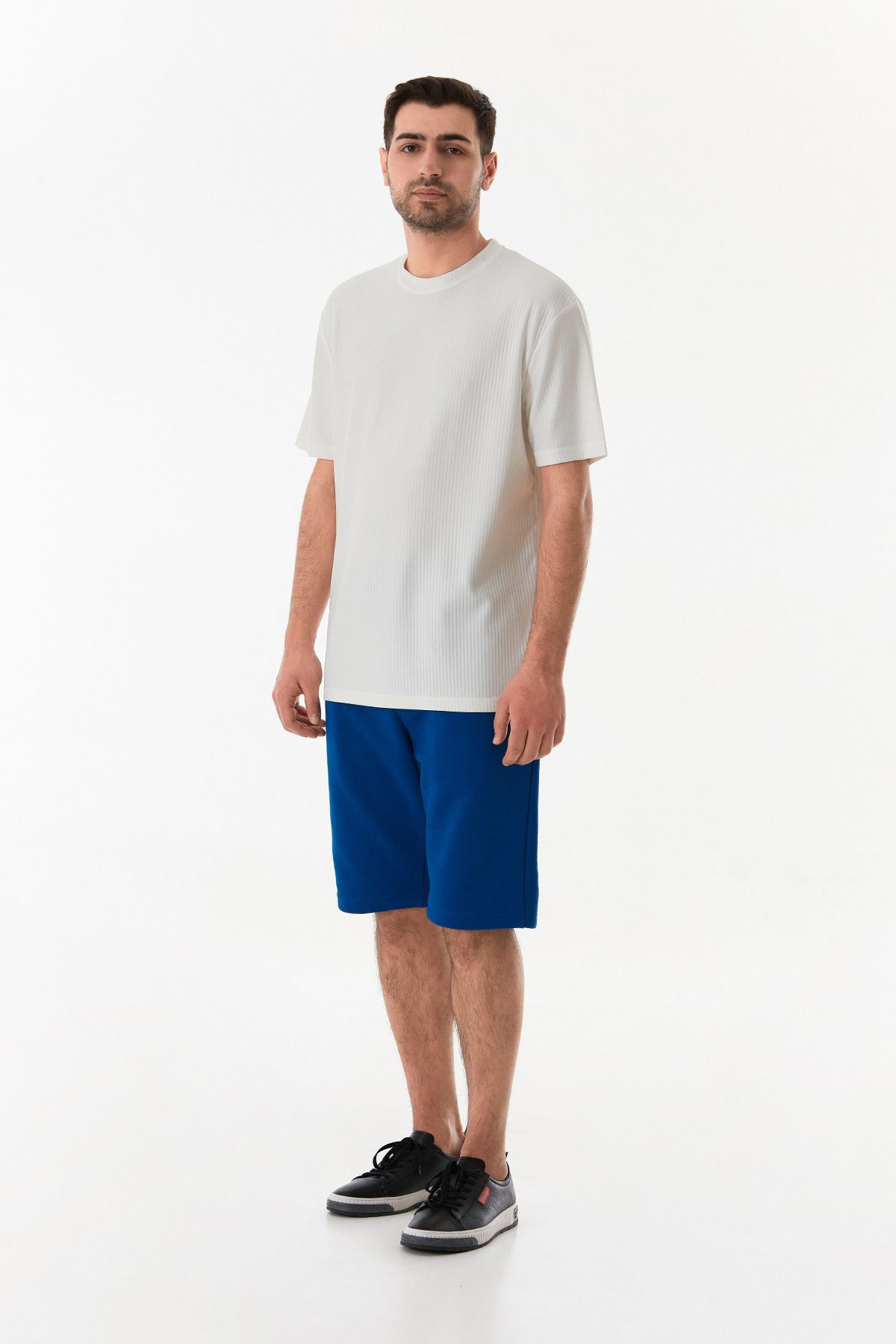 Fulla Moda-Jacquard Crew Neck T-Shirt 2