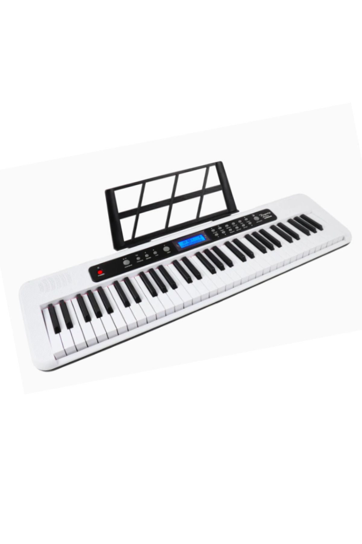 Aiersi-A828 Touch Response 61 Keys Beginner Keyboard - White 1