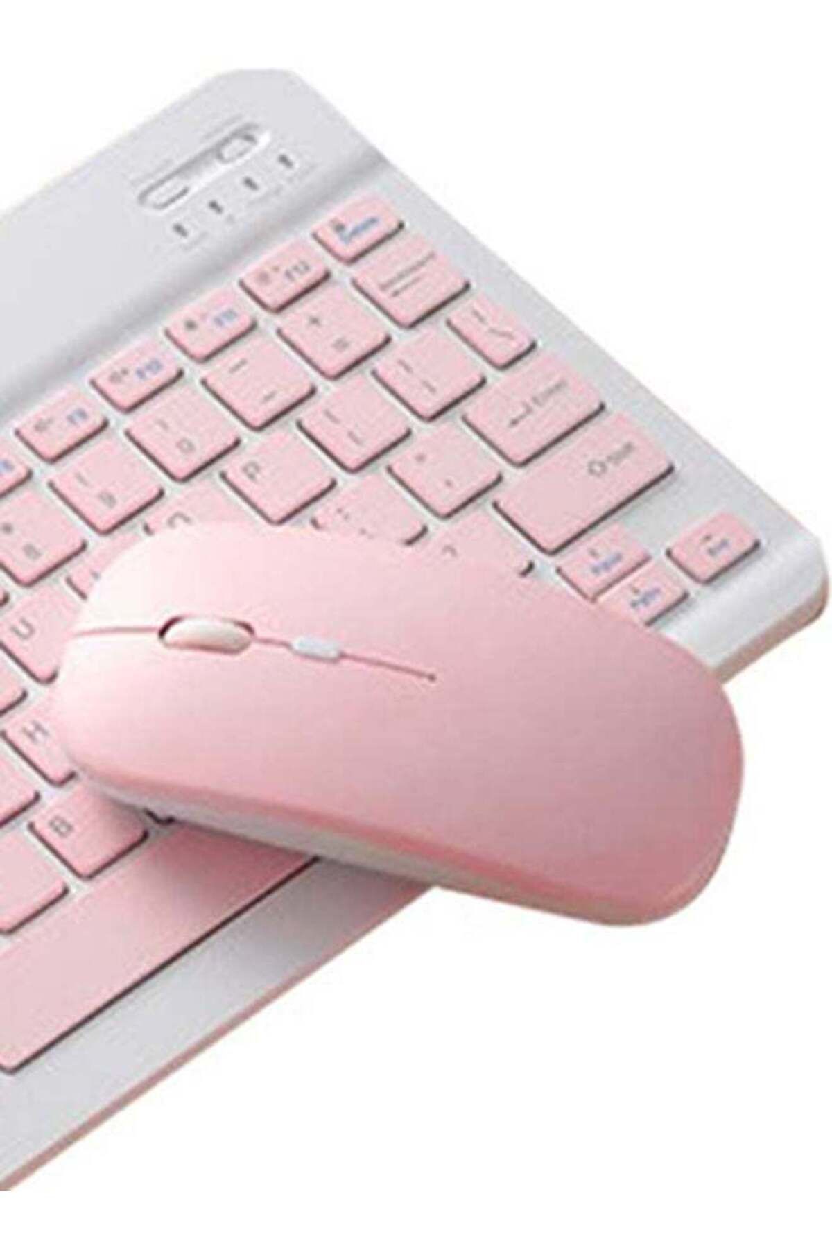 COOYA-Wireless Bluetooth Three System Universal Mobilephone and Tablet Keyboard with Mouse Set , Pink 4