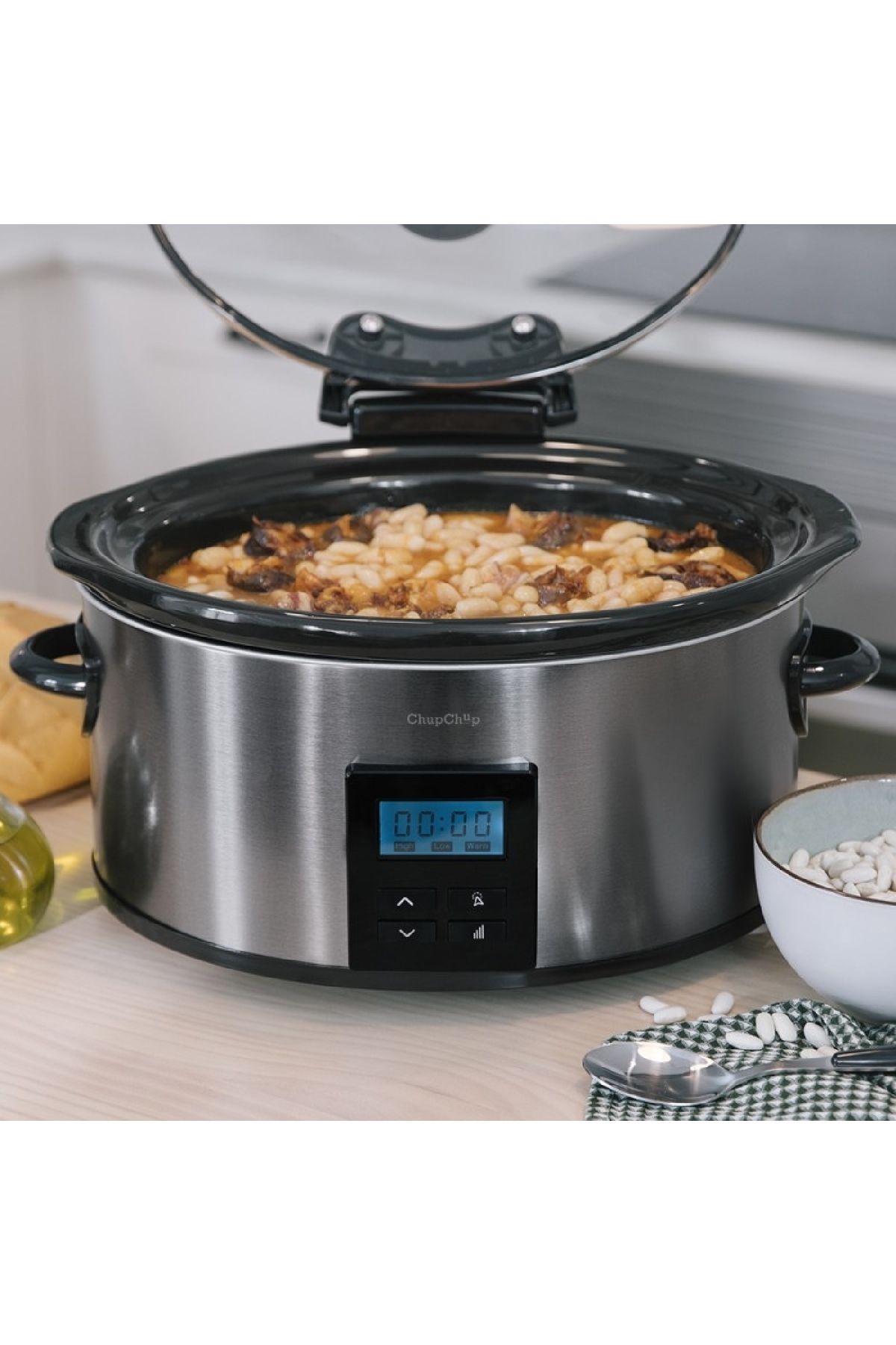 CECOTEC-Slow Cooker Cecotec Chupchup Matic, 5.5 L, Timer Programabil 3