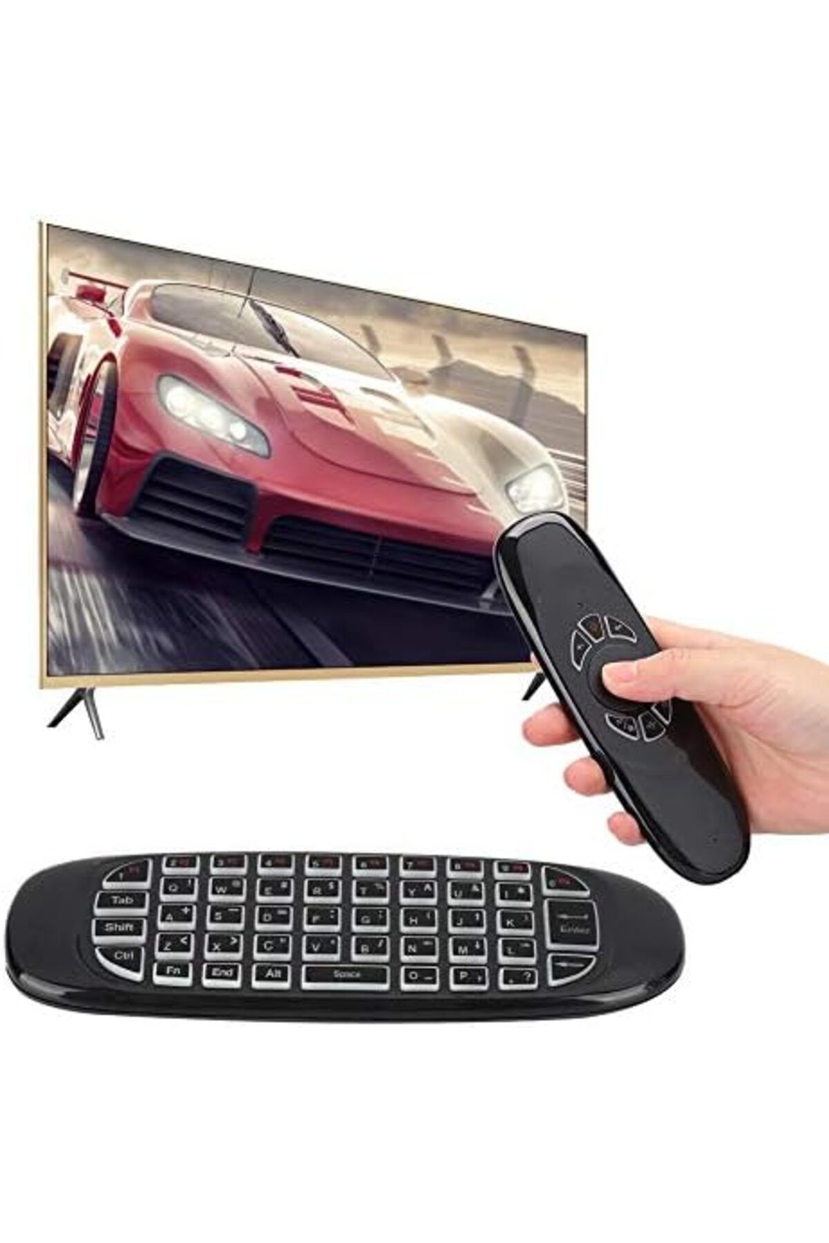 Generic-Ccylez C120 USB 2.4G Air Flying Mouse Remote Control Colorful Backlight Multifunction Remote Control 3