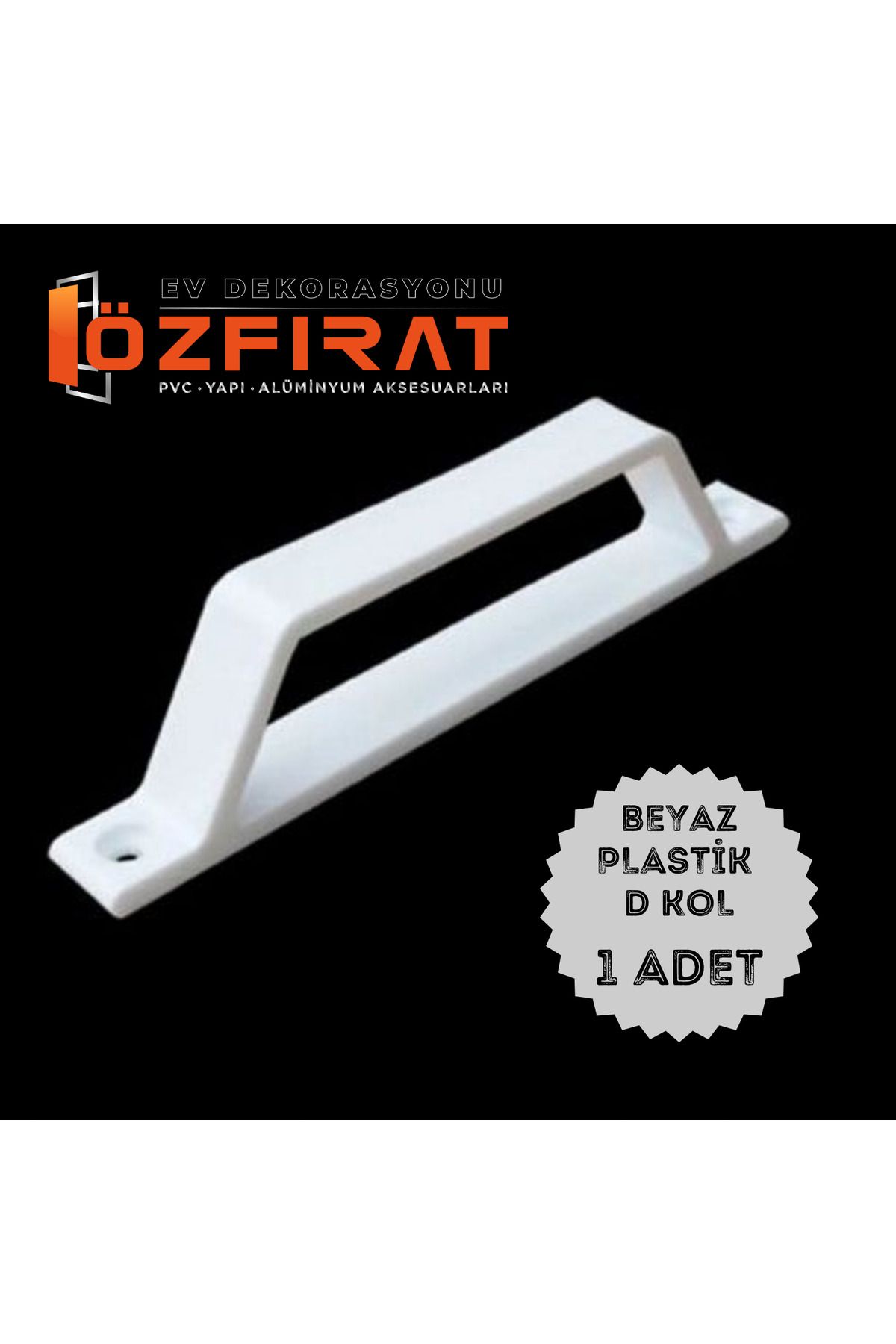 ÖZFIRAT PVC YAPI-Pimapen Pvc Window Door Screen Handle White Plastic D Handle D Handle 1