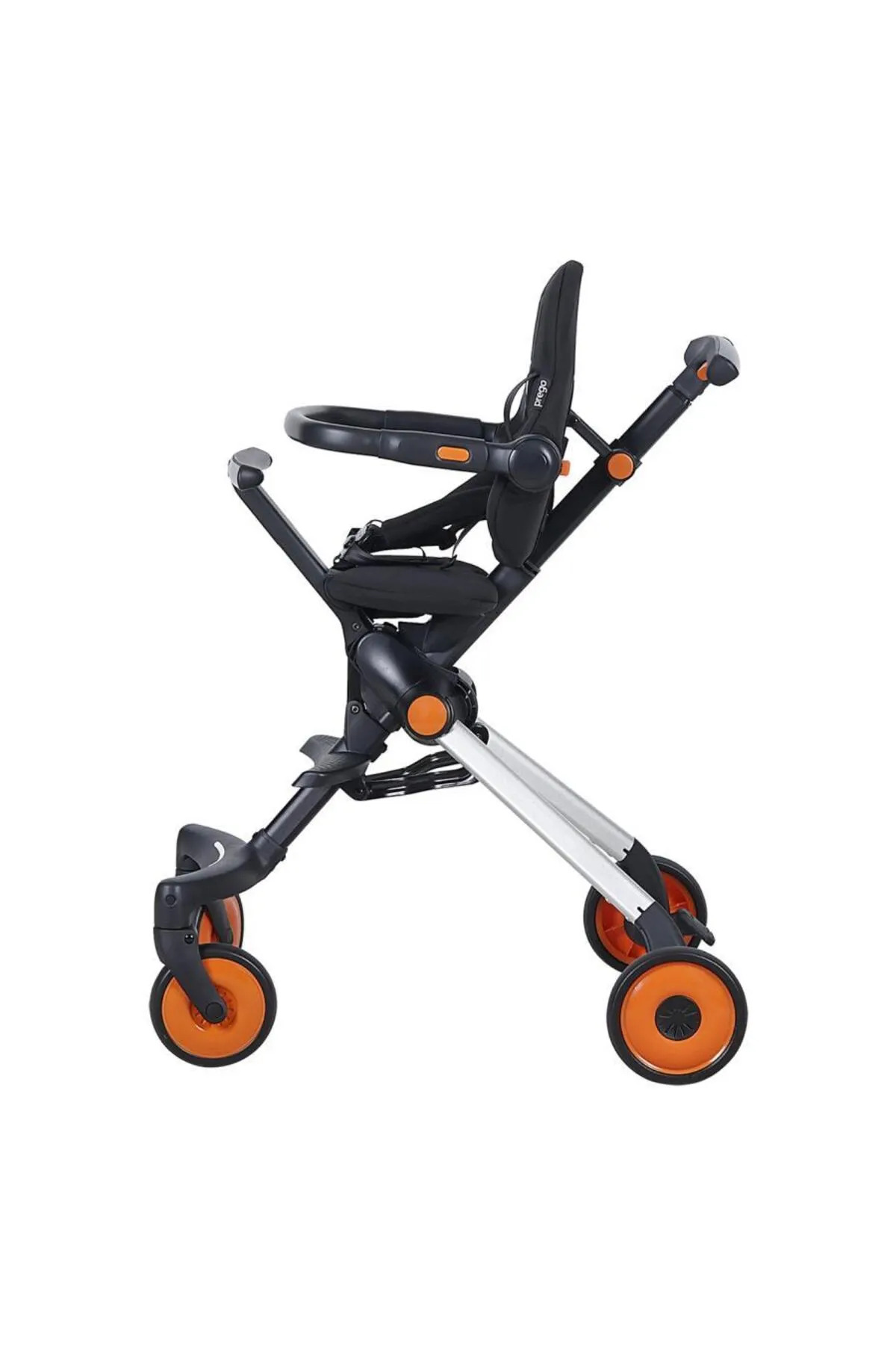 Prego Tam Katlanır Ultra Hafif Bebek Arabası+ Yağmurluk + Rubber Top Hediye fotoğrafı 5 (önizleme)