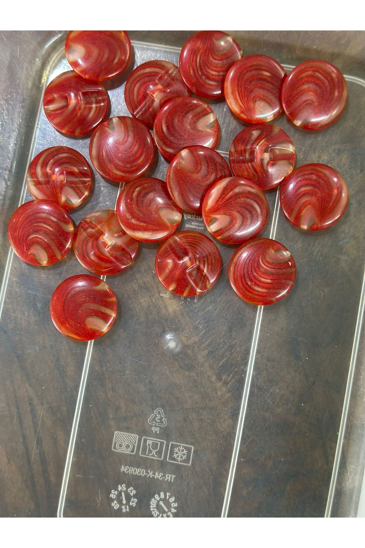 Gönülden Tasarım-2 cm 9 Pieces Patterned Button Set 3