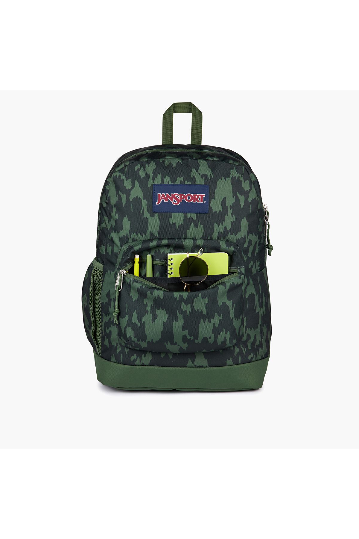 Jansport-حقيبة ظهر مطبوعة من جانسبورت بأحزمة قابلة للتعديل وسحاب للإغلاق - ١٥×٣٢×٤٢ سم 6
