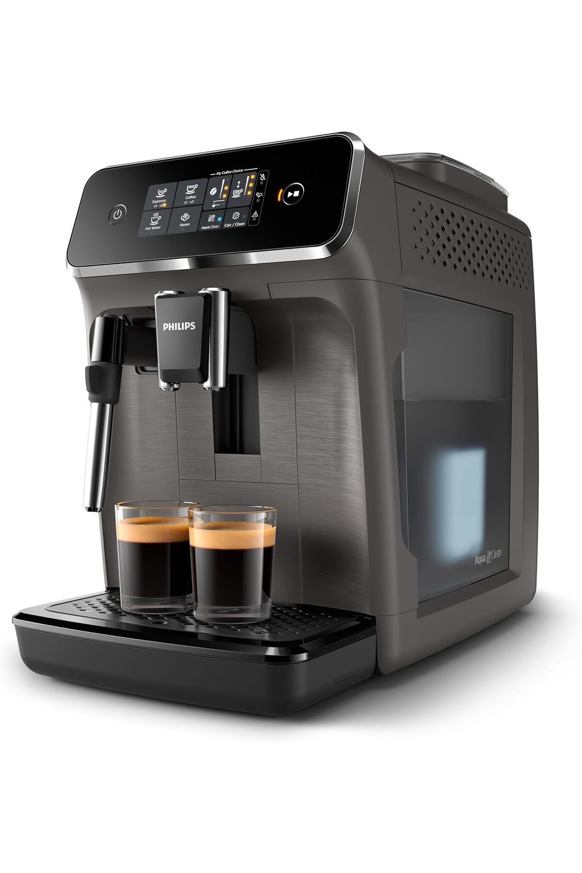 Philips-Fully Automatic Espresso Machine 2200 Series - 2 Coffees, Milk Frother, Gray - Ep2224/43 5