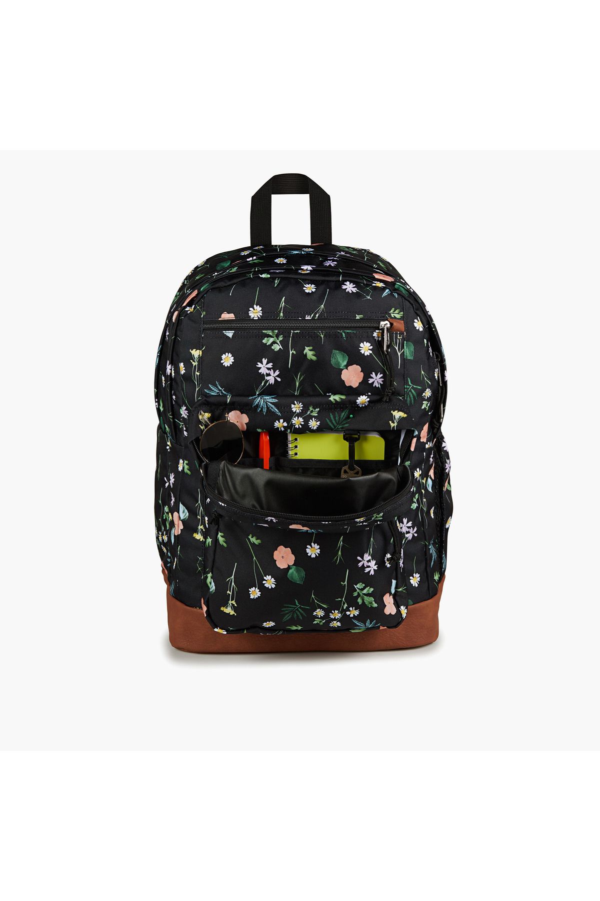 Jansport-Floral Print Backpack with Adjustable Straps and Zip Closure - 21x31x44 cms 4